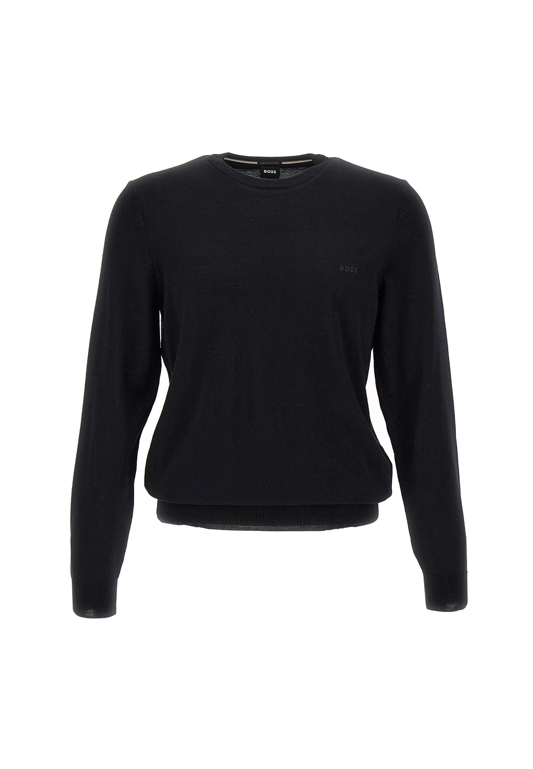 BOSS 50476364 Man Black Sweaters - Zuklat