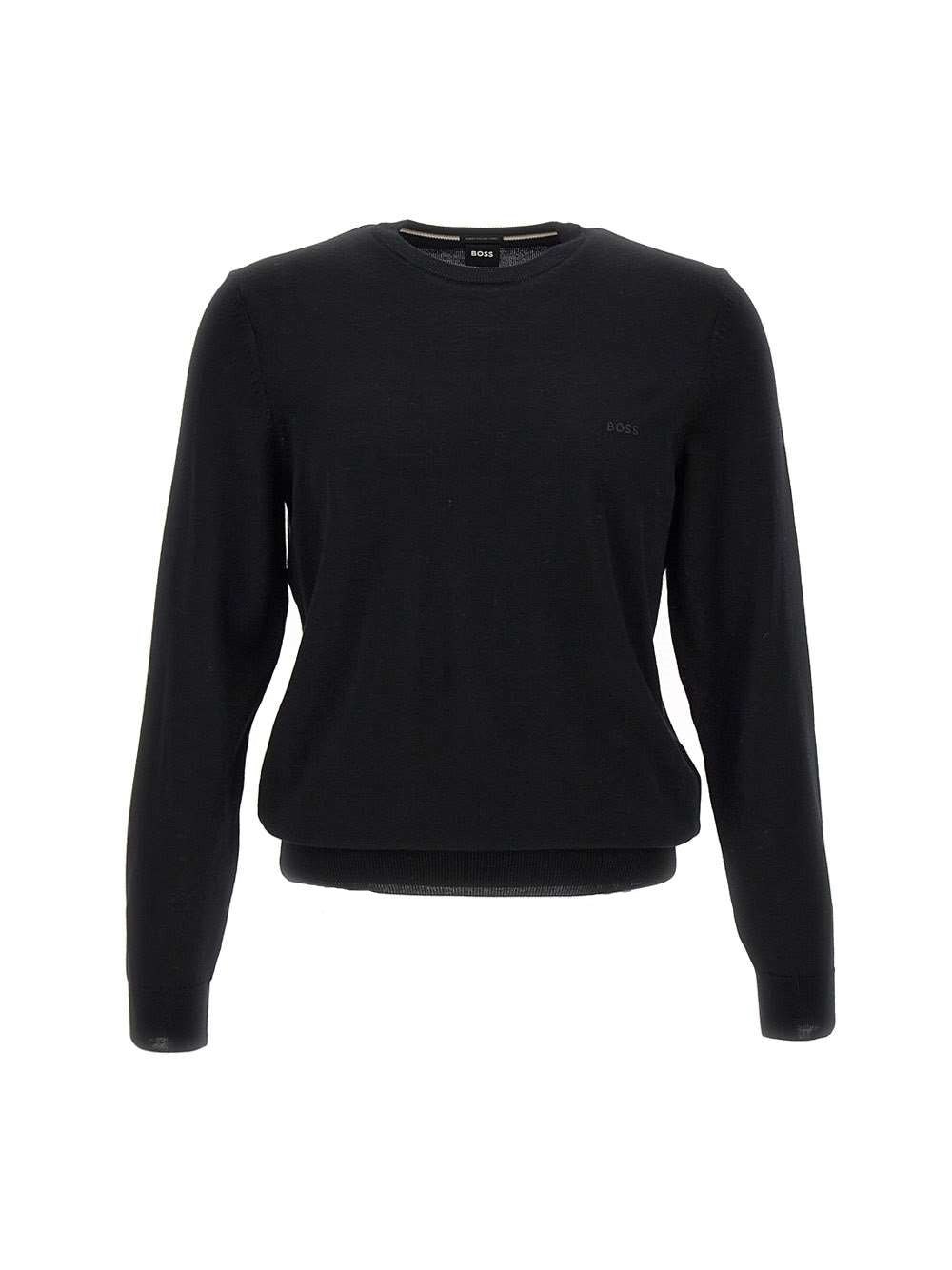 BOSS 50476364 Man Black Sweaters - Zuklat