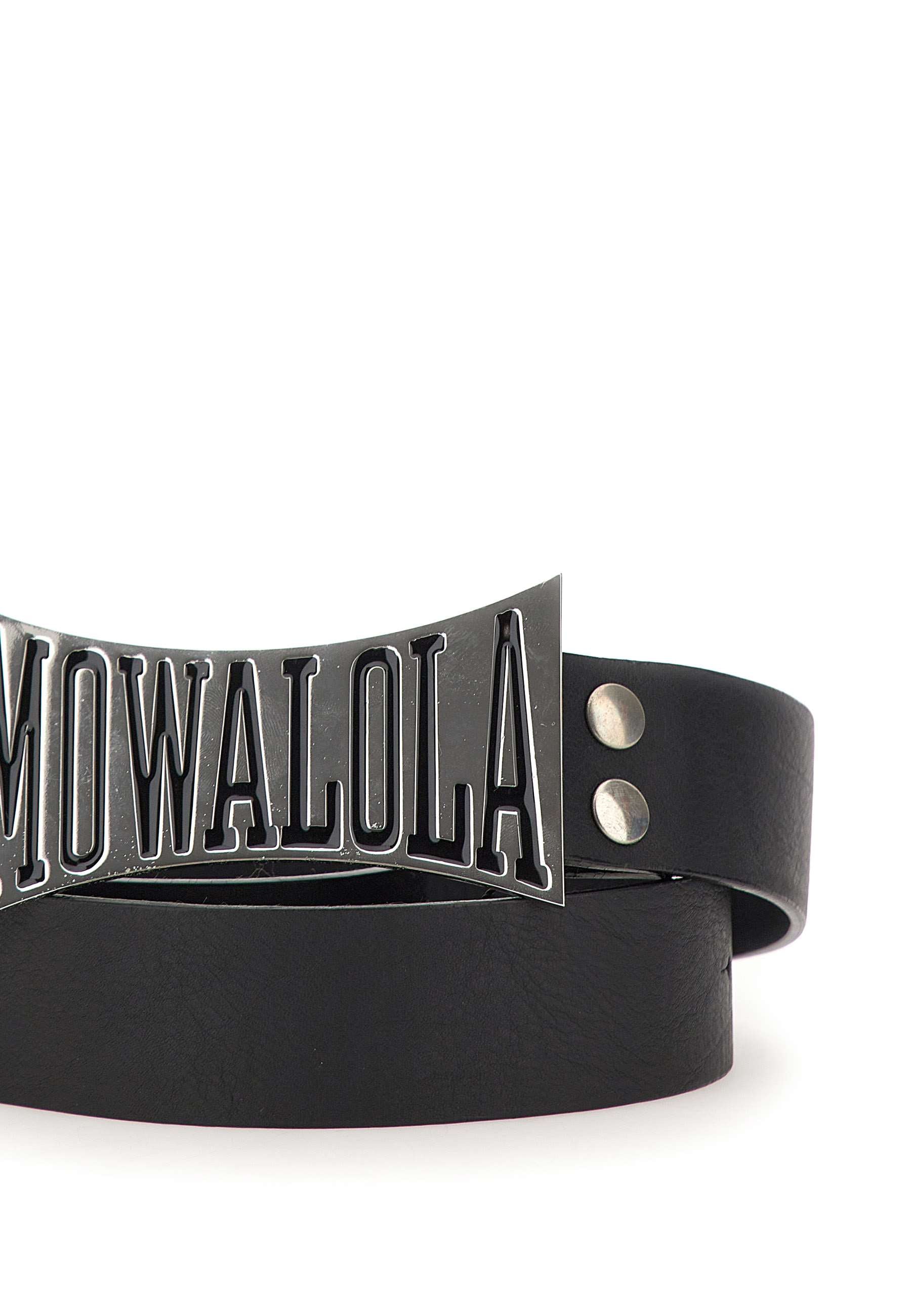 MOWALOLA MOSS24BE02036 Unisex Black Belts - Zuklat