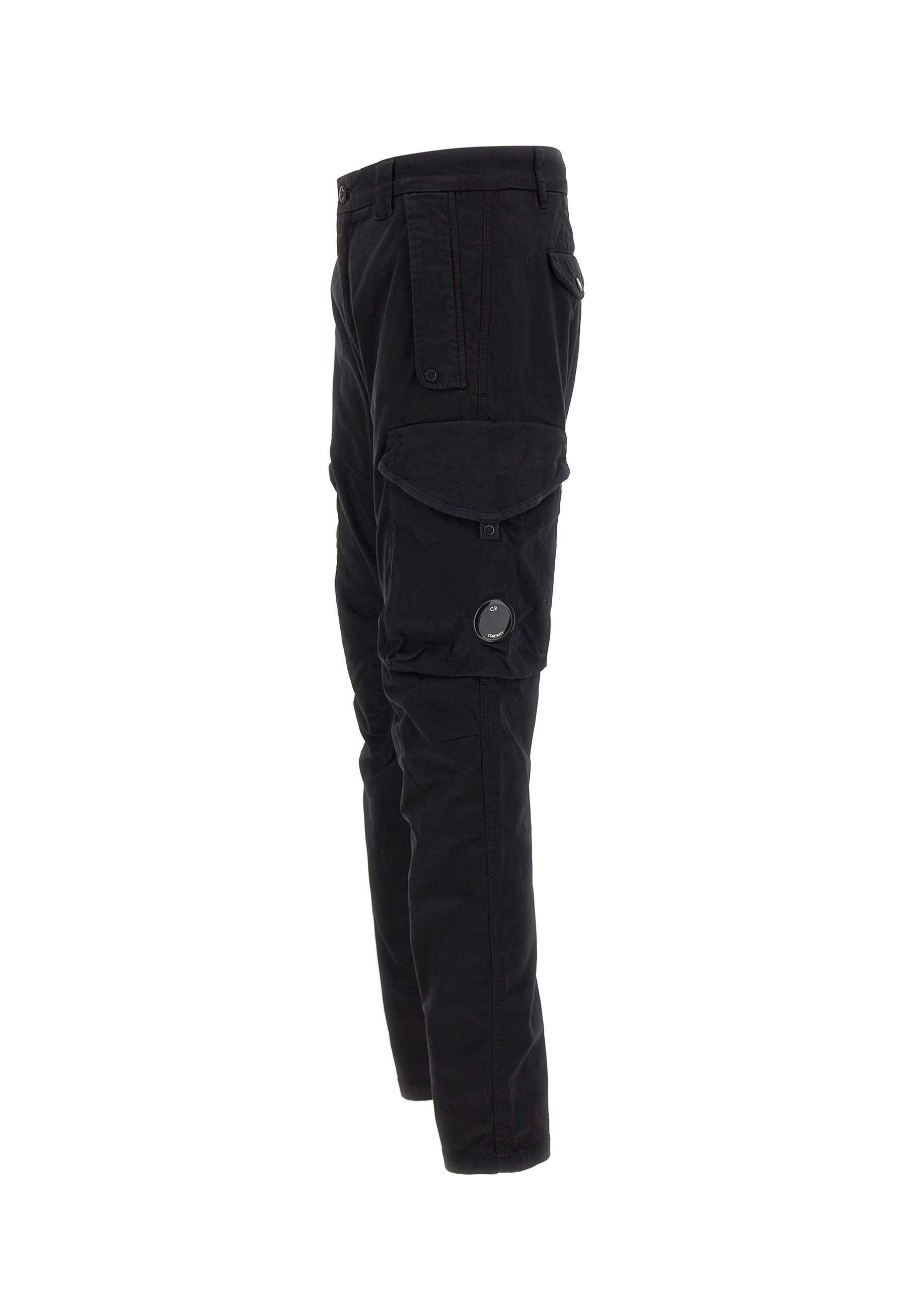 C.P. COMPANY 17CMPA058A Man Black Trousers - Zuklat