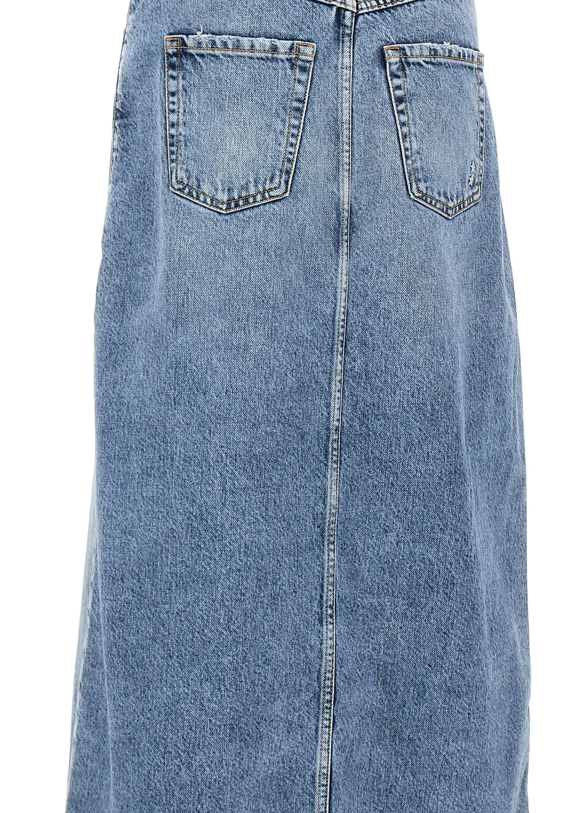 ICON DENIM SANDY Woman Blue Skirts - Zuklat