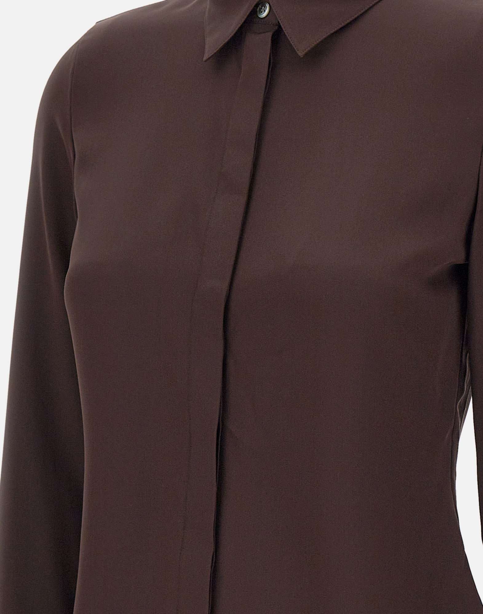 Theory M0102536 Woman Brown Shirts - Zuklat