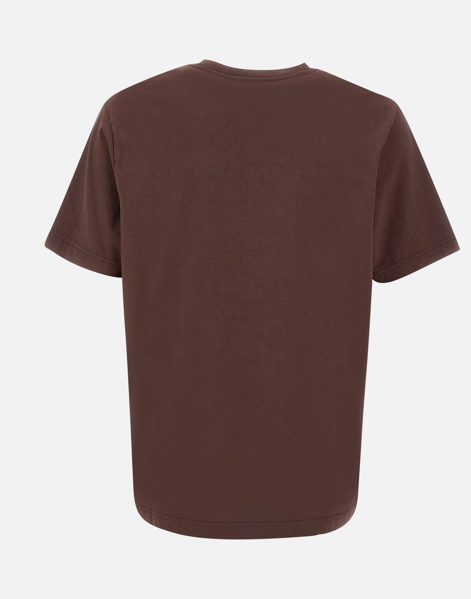 MAISON KITSUNE' MM00127KJ0118 Man Brown T-shirts and Polos - Zuklat