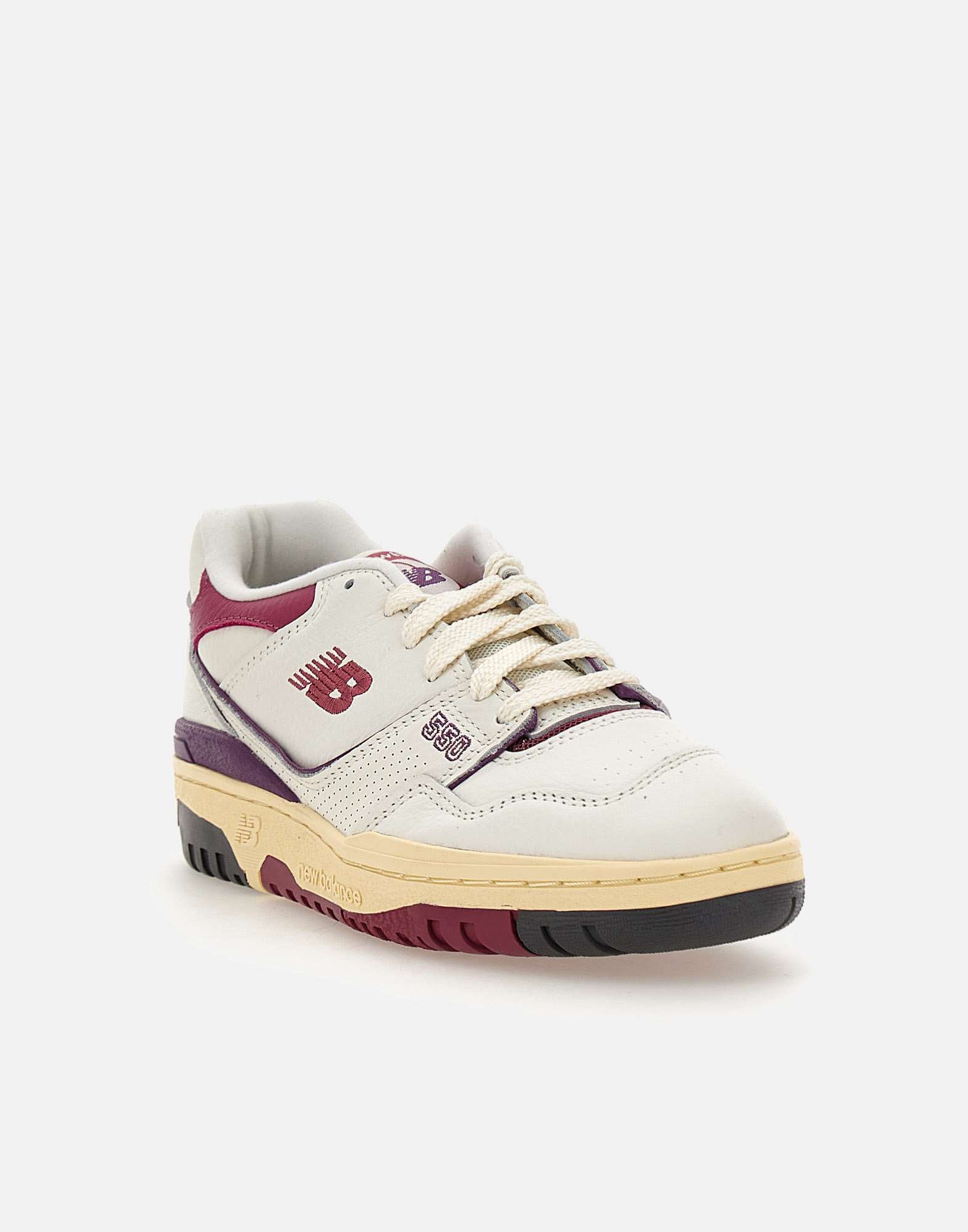 New Balance BB550PTA Woman White/Purple Sneakers - Zuklat