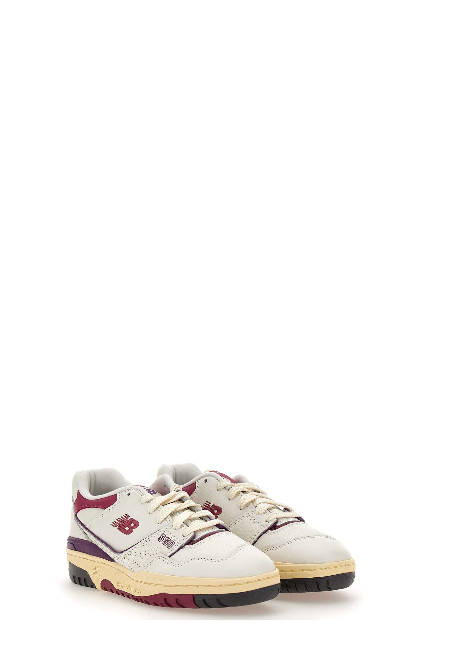 New Balance BB550PTA Woman White/Purple Sneakers - Zuklat