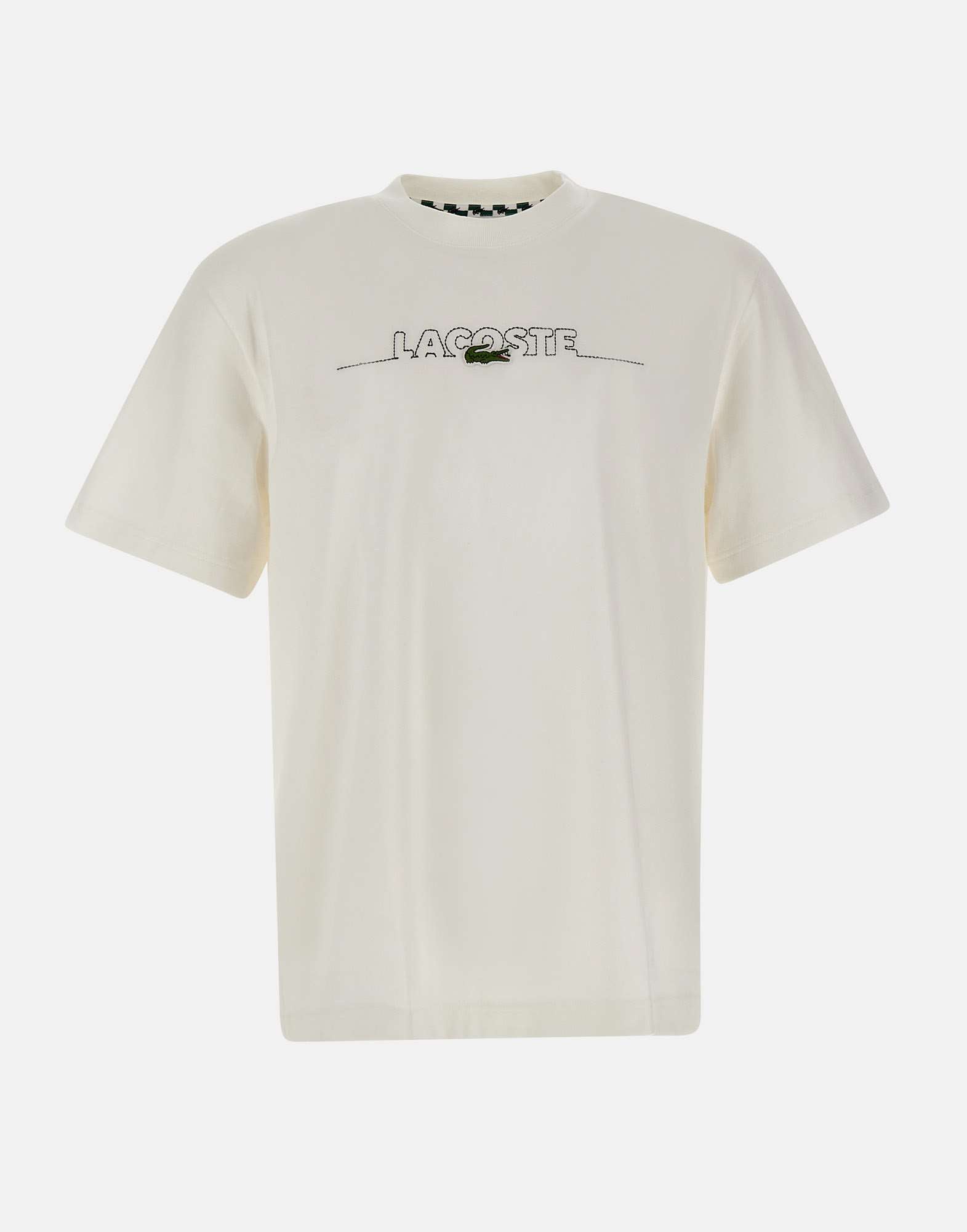 Lacoste TH3836 Man White T-shirts and Polos - Zuklat