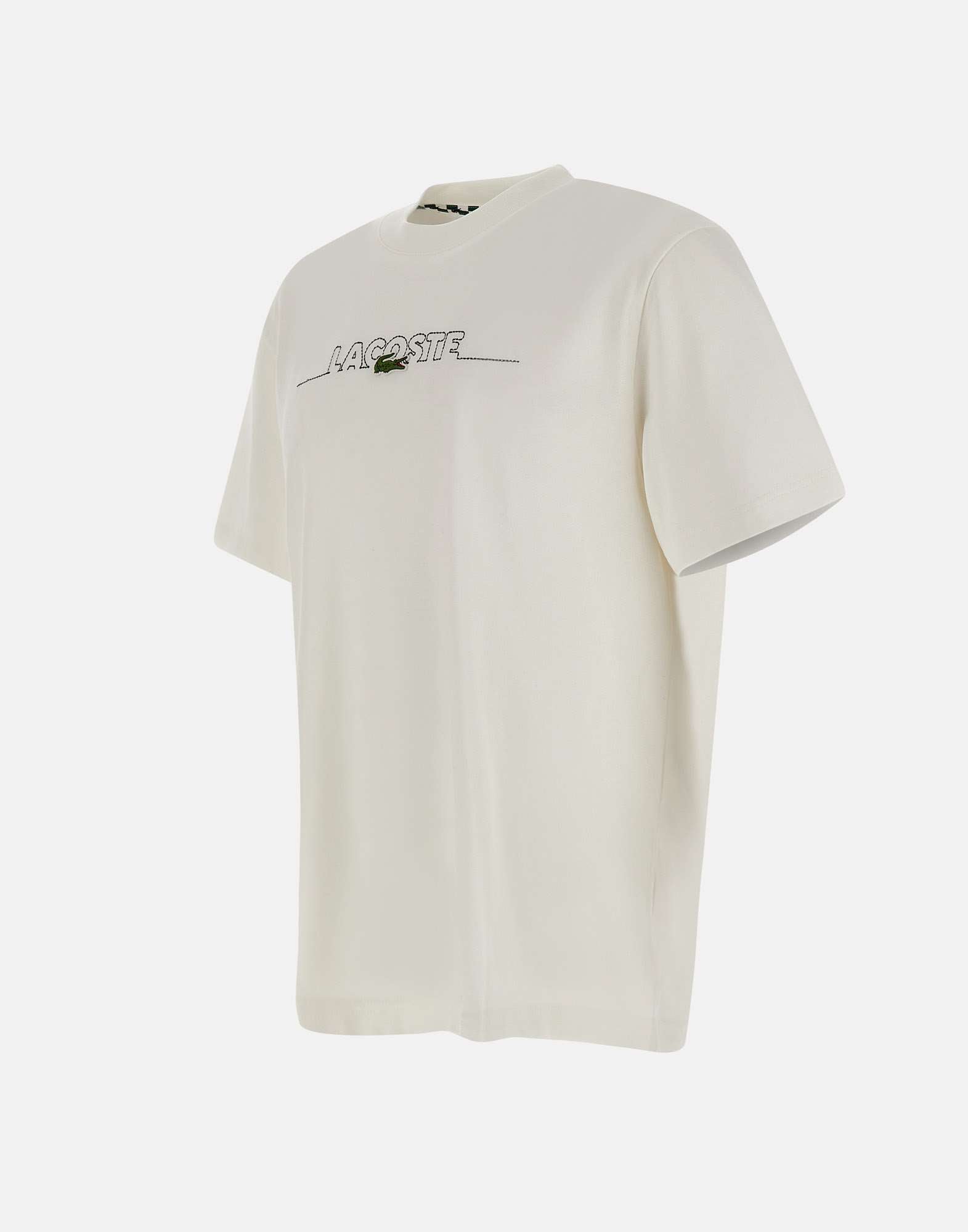 Lacoste TH3836 Man White T-shirts and Polos - Zuklat