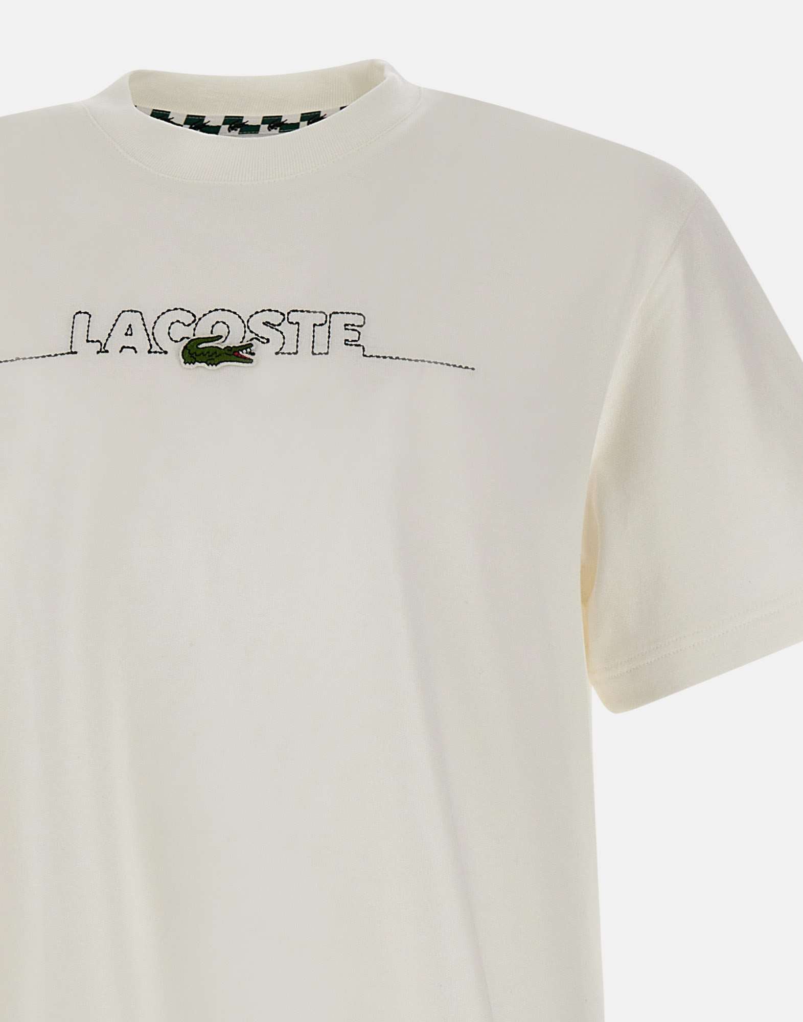 Lacoste TH3836 Man White T-shirts and Polos - Zuklat