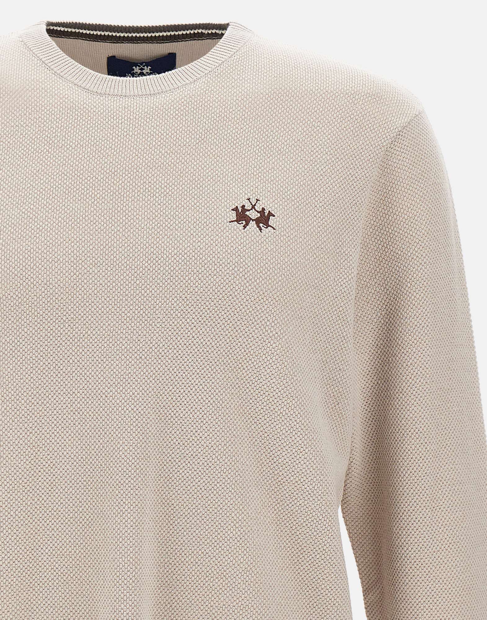 La Martina ZMS007 Man Beige Sweaters - Zuklat