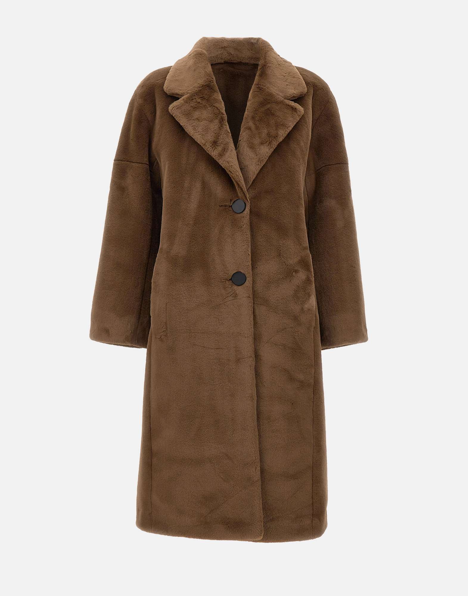 RRD W24572 Woman Brown Coats - Zuklat