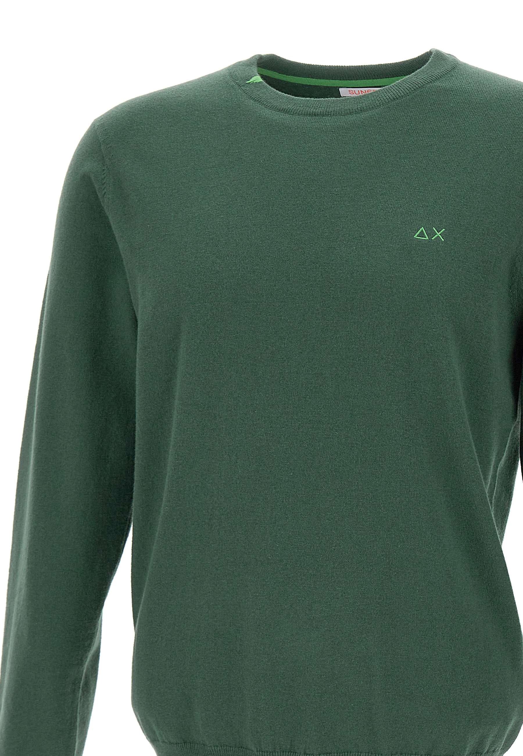 Sun68 K44101 Man Green Sweaters - Zuklat