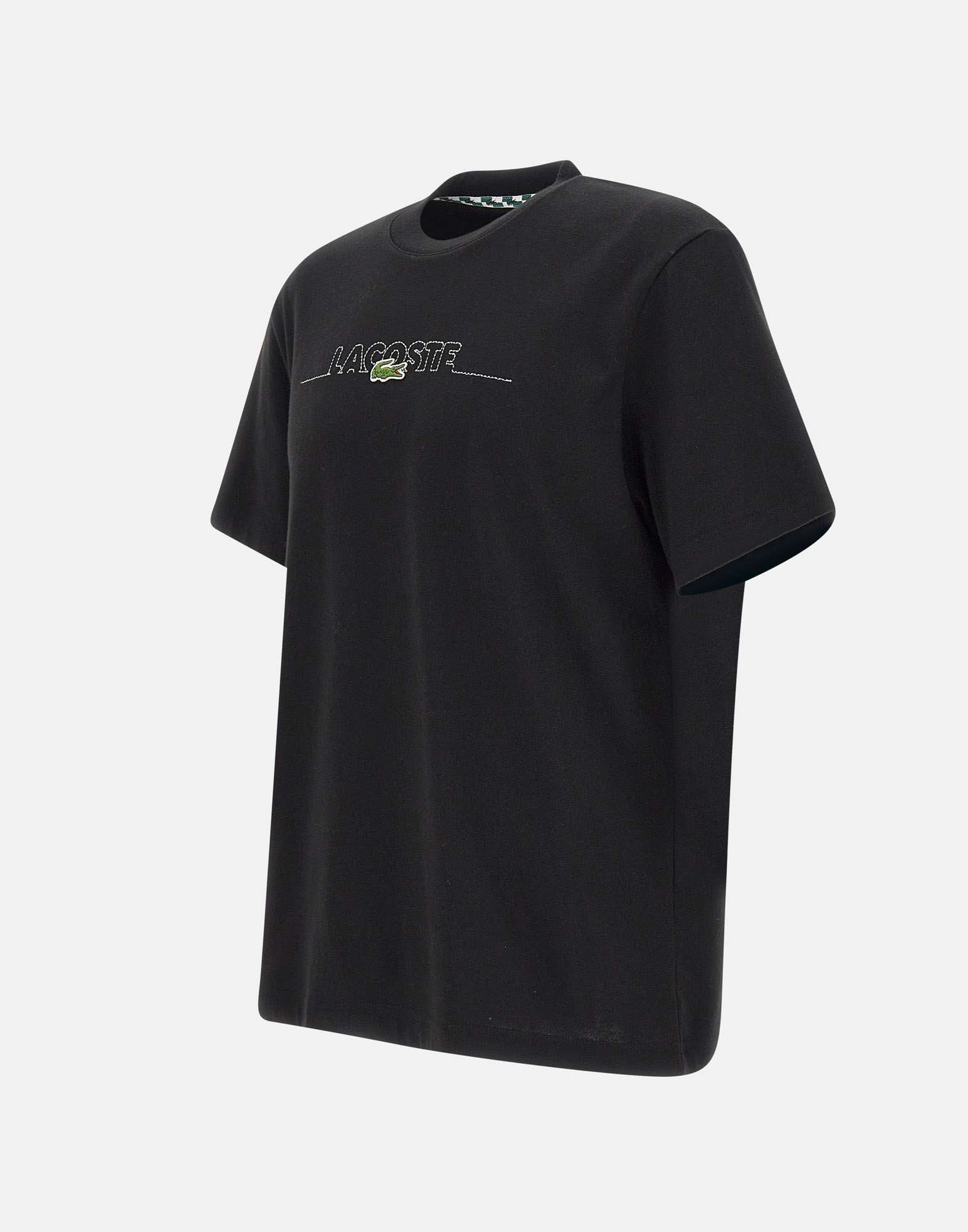 Lacoste TH3836 Man Black T-shirts and Polos - Zuklat