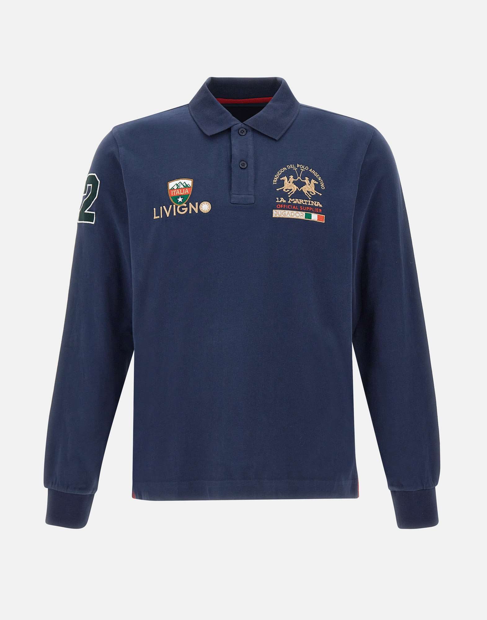 La Martina ZMP312 Man Blue T-shirts and Polos - Zuklat