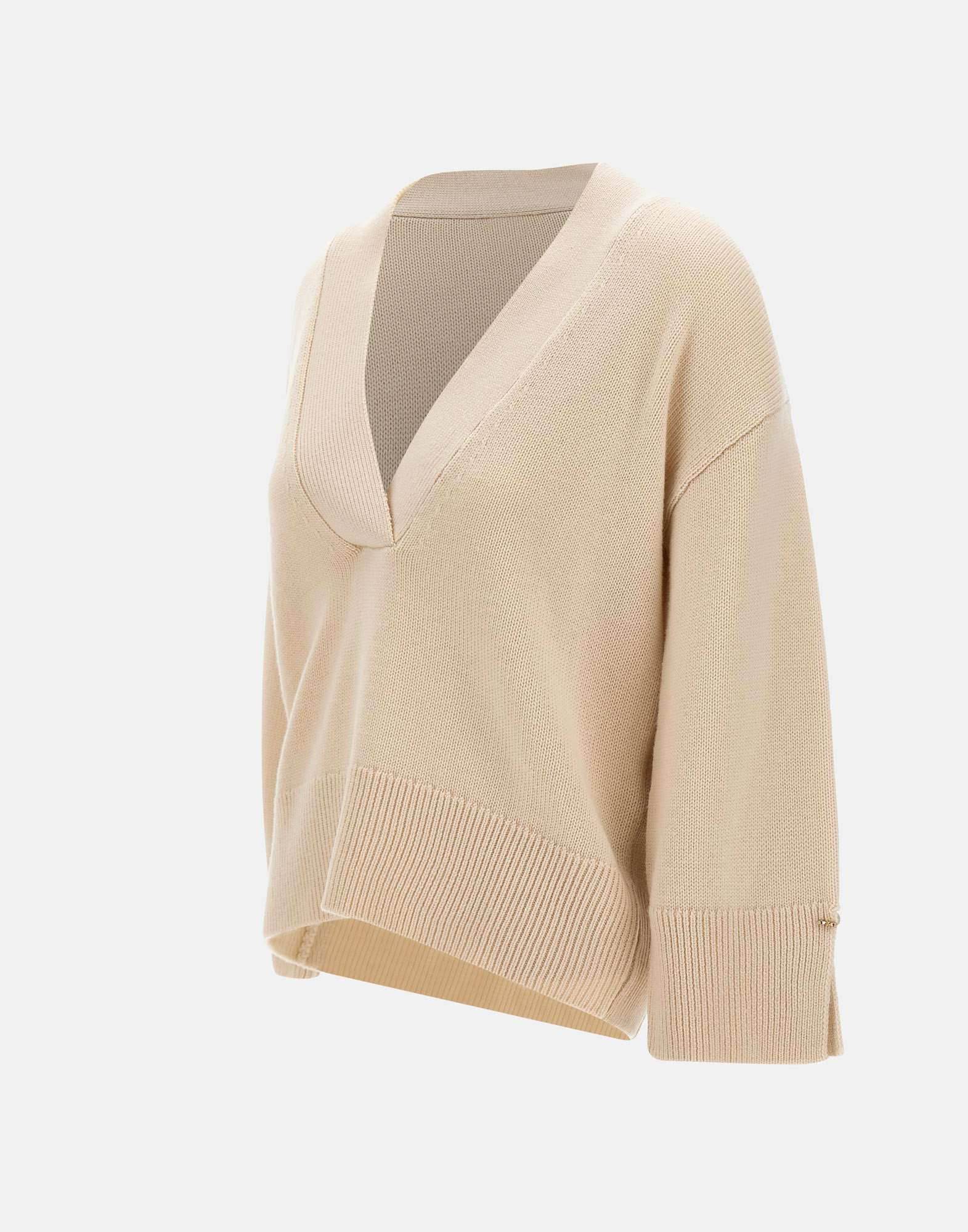 Liu Jo CF4034MA86O Woman Beige Sweaters - Zuklat