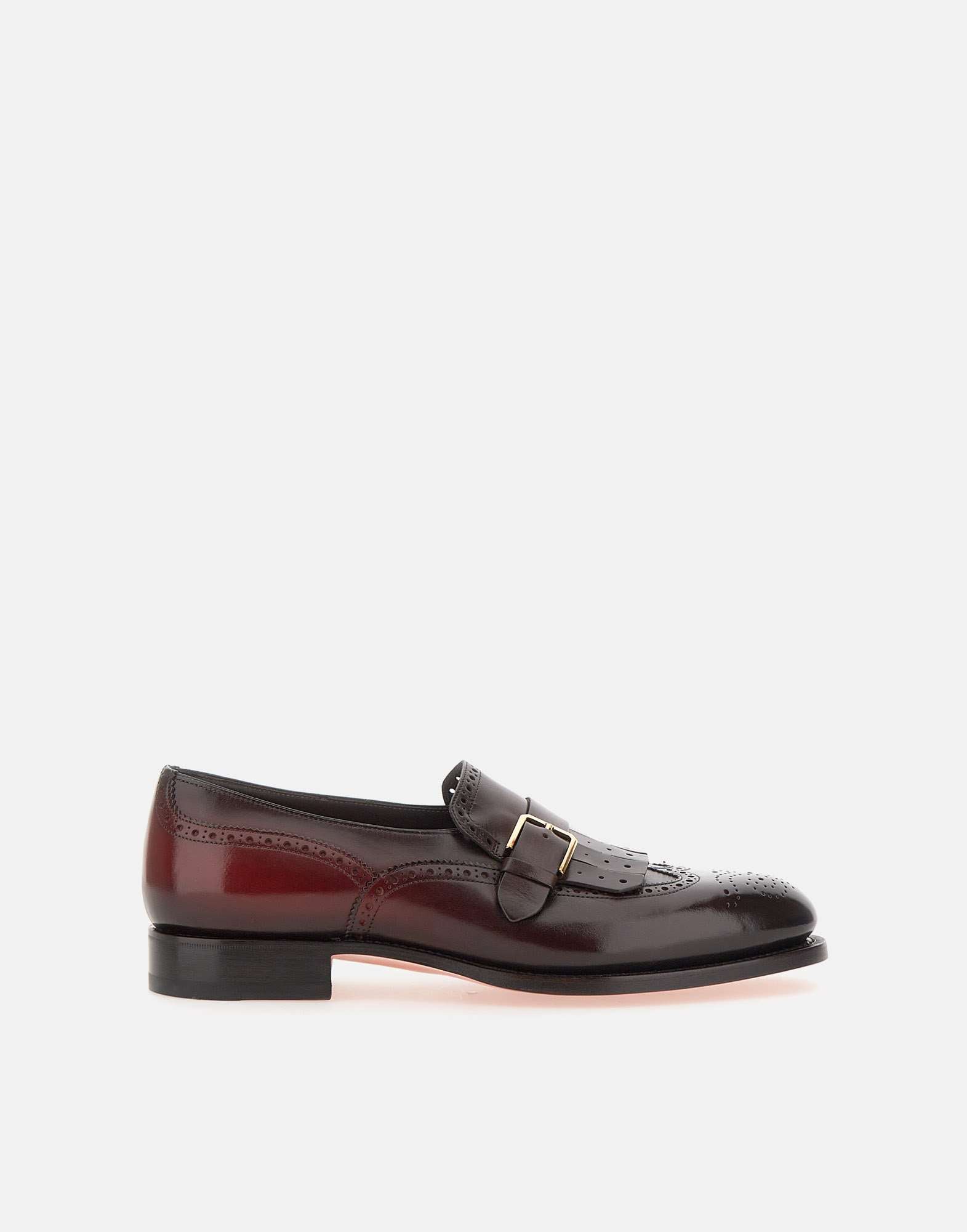 Santoni MCCO18694PC7HVSY Man Red Flat shoes - Zuklat