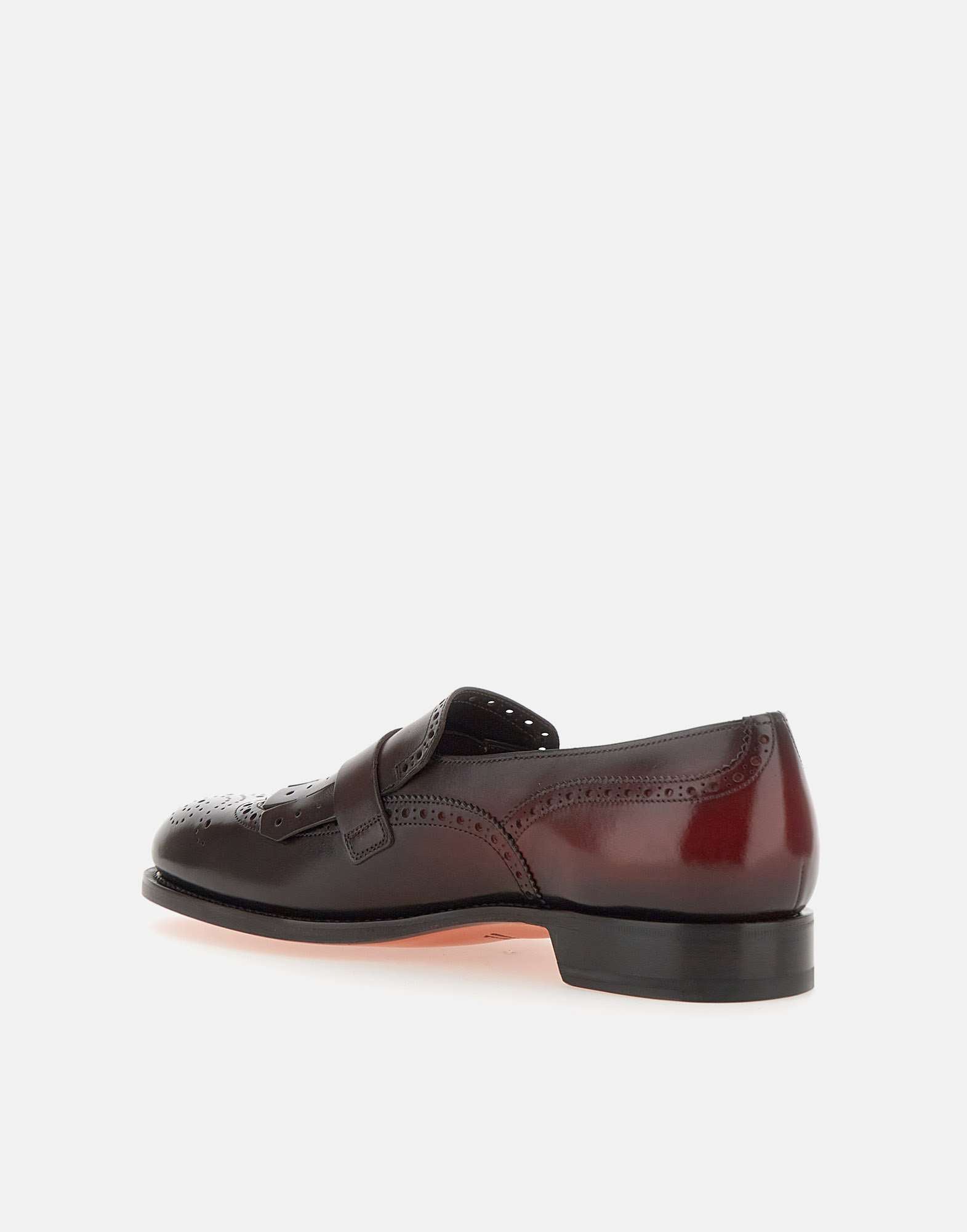 Santoni MCCO18694PC7HVSY Man Red Flat shoes - Zuklat