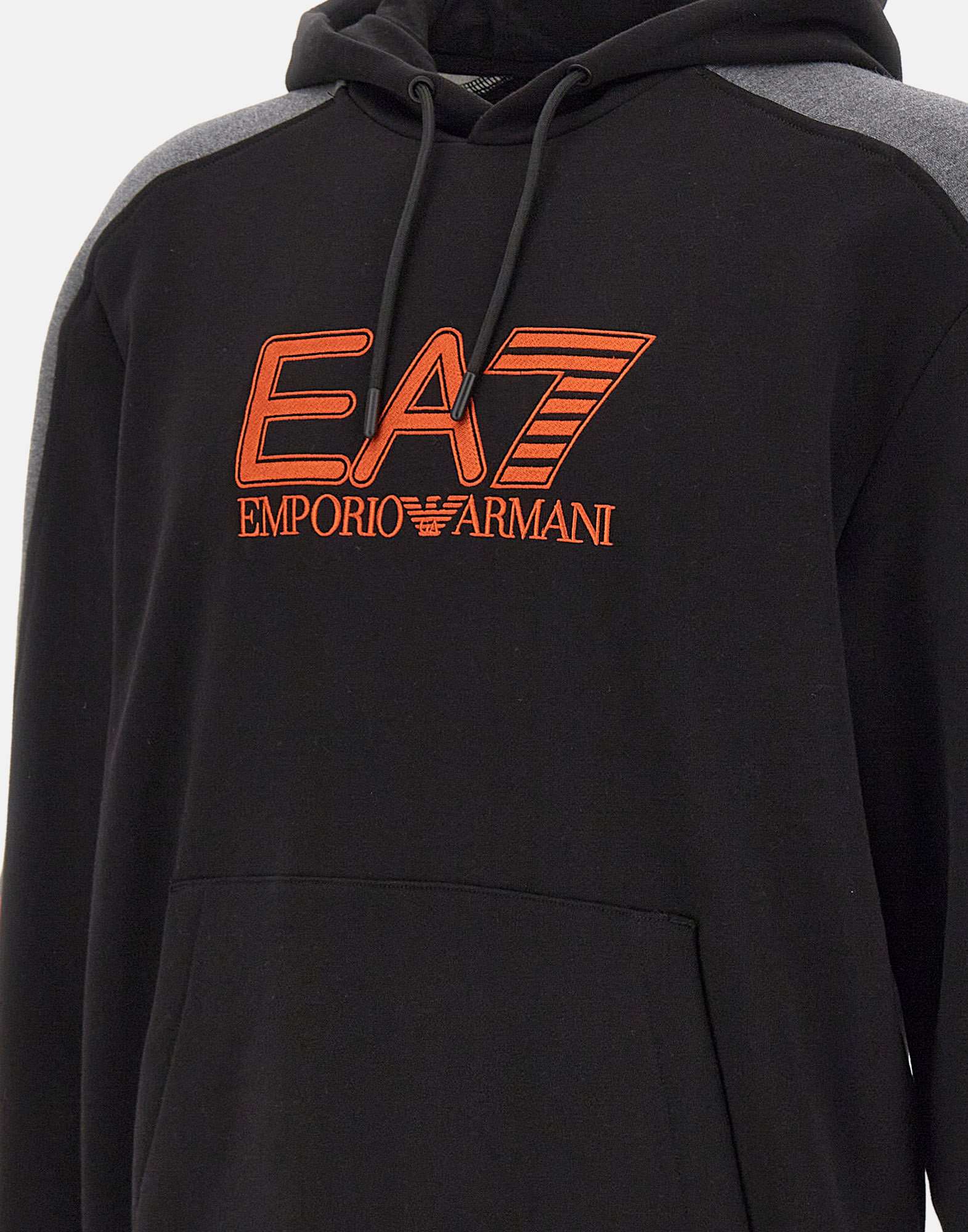 EA7 6DPM10 Man Black Sweaters - Zuklat