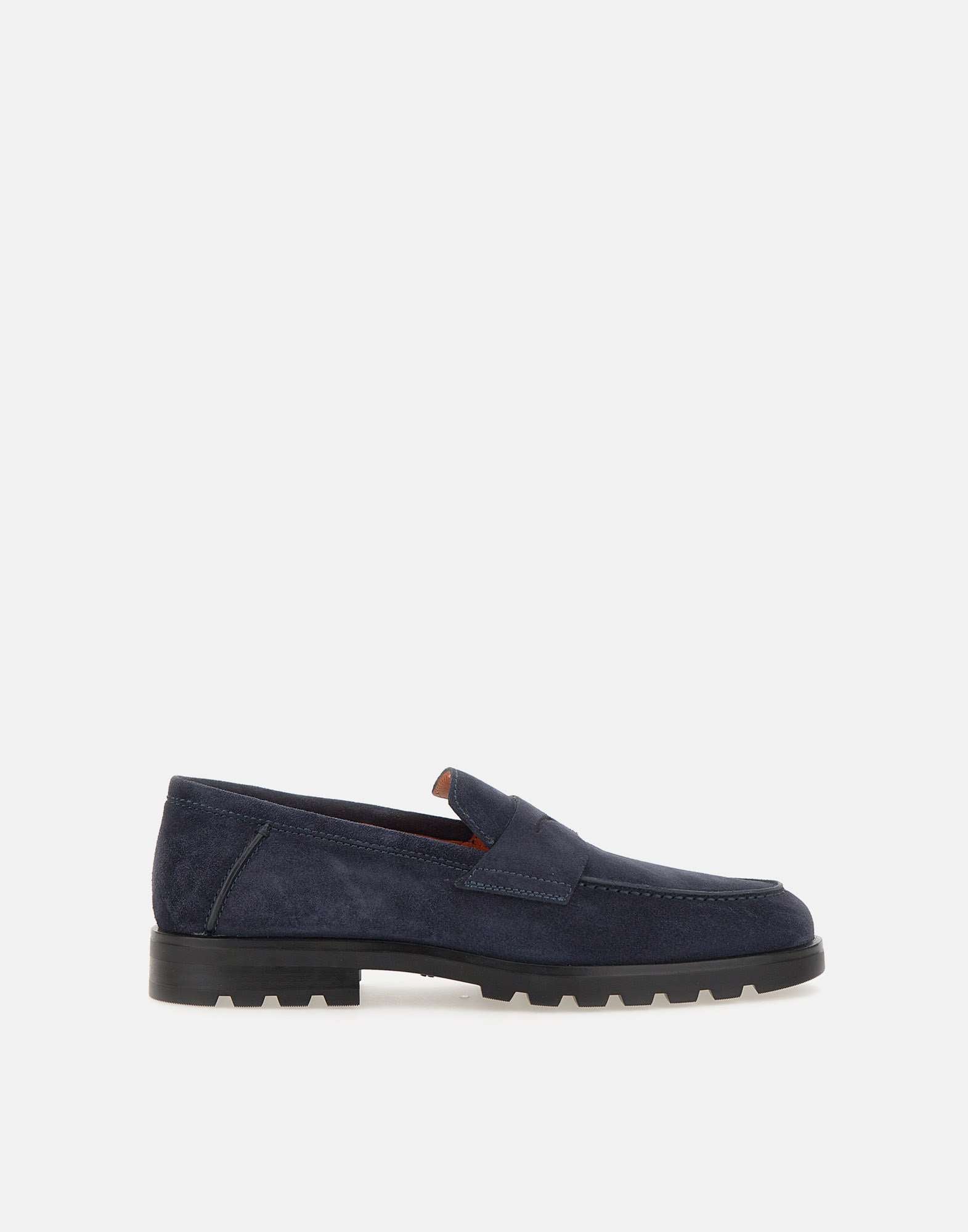 Santoni MGDC18610NEOBSEY Man Blue Flat shoes - Zuklat