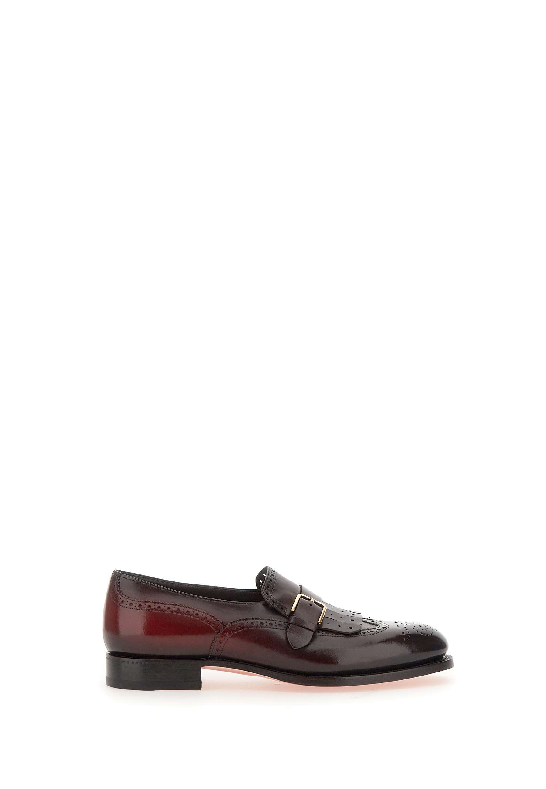 Santoni MCCO18694PC7HVSY Man Red Flat shoes - Zuklat