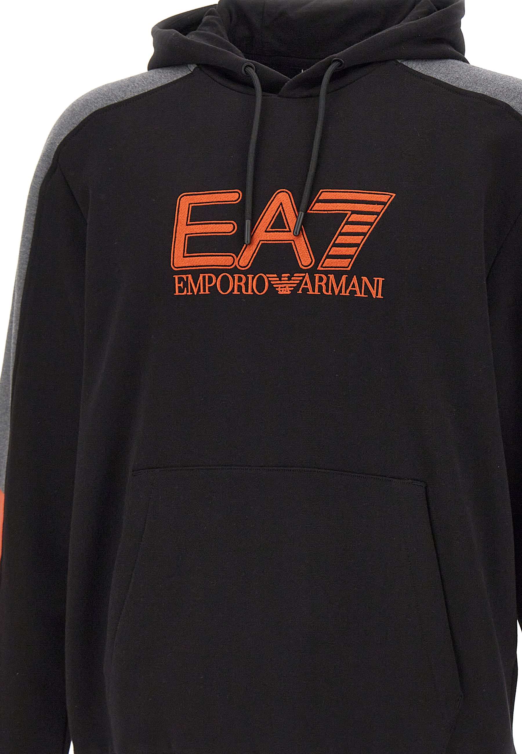 EA7 6DPM10 Man Black Sweaters - Zuklat