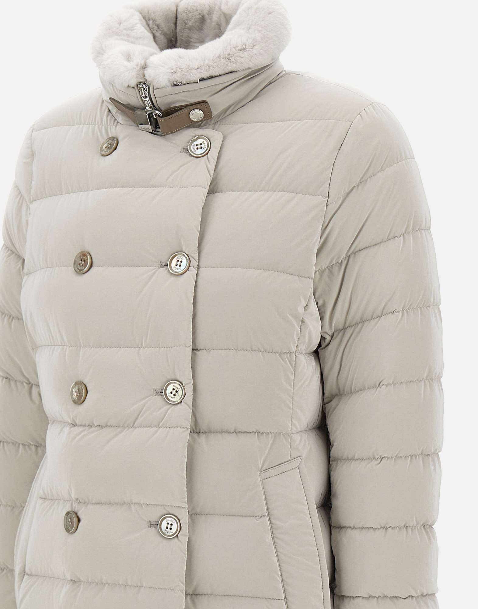 Moorer LONGAN Woman Grey Coats - Zuklat