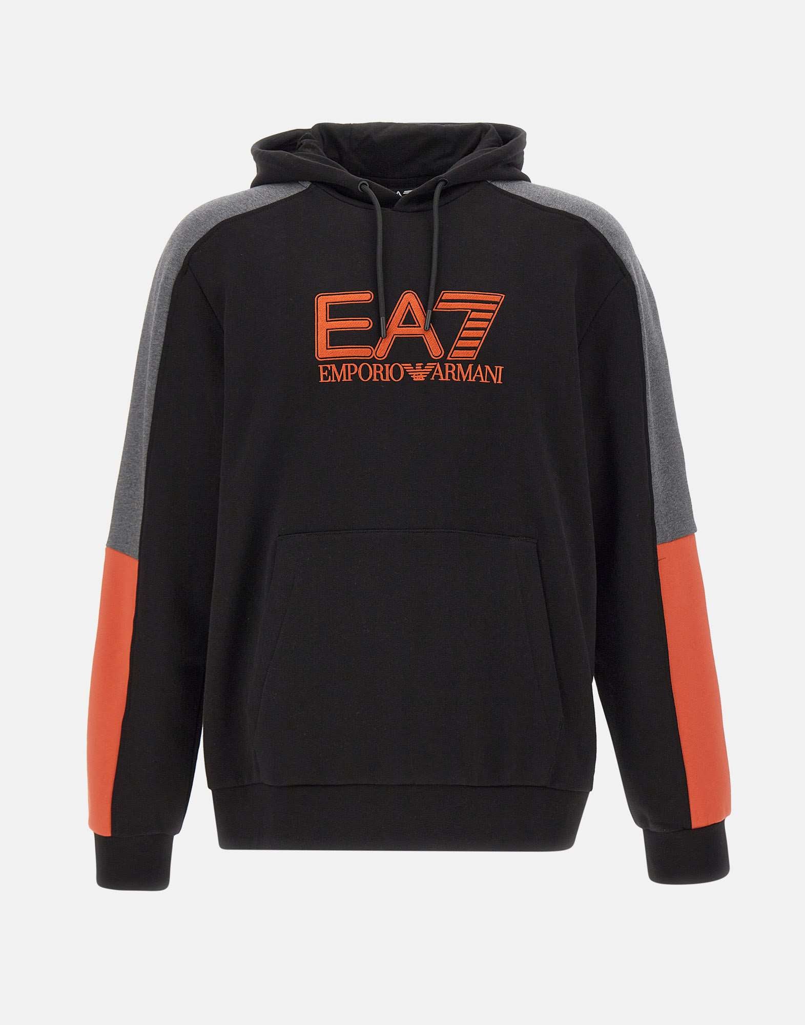 EA7 6DPM10 Man Black Sweaters - Zuklat