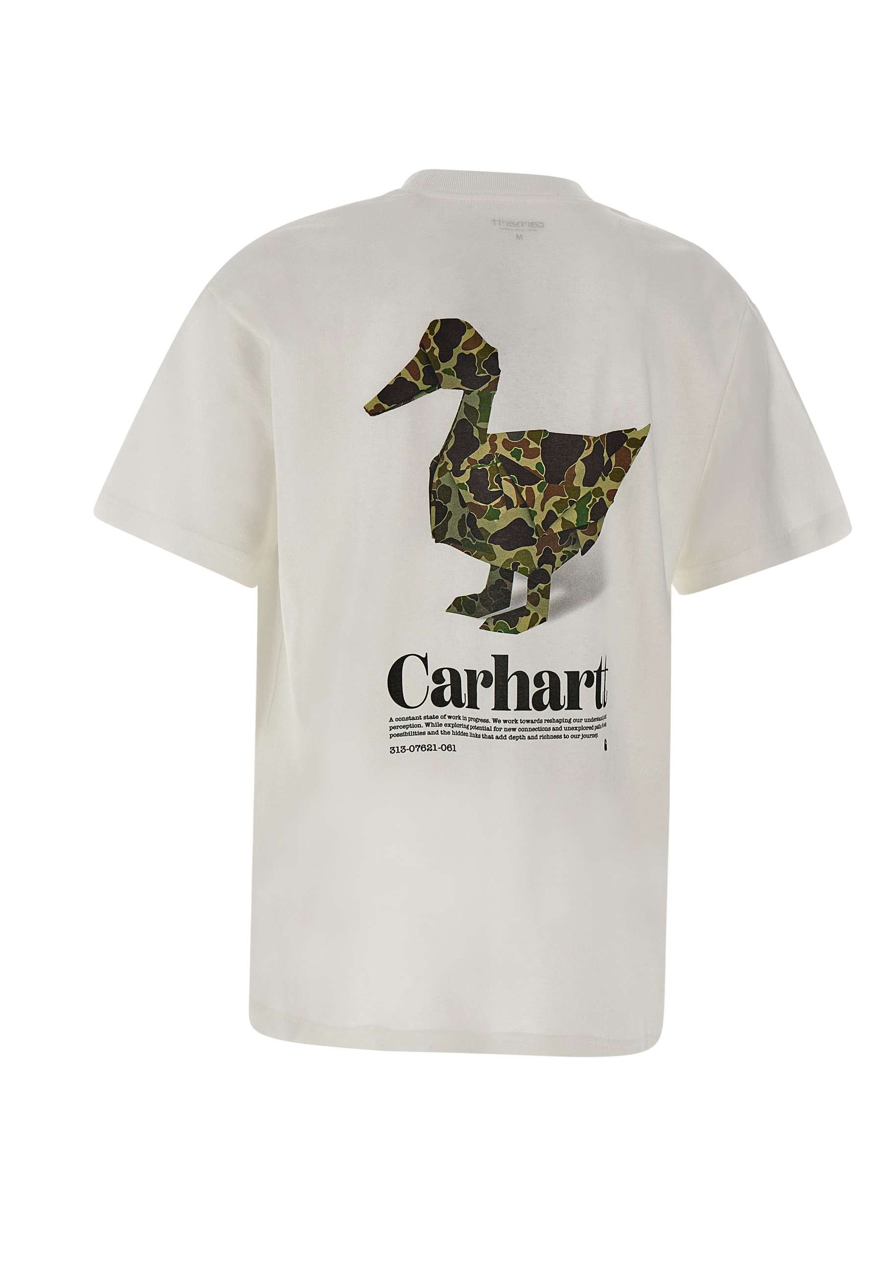 Carhartt WIP I033967 Man White T-shirts and Polos - Zuklat