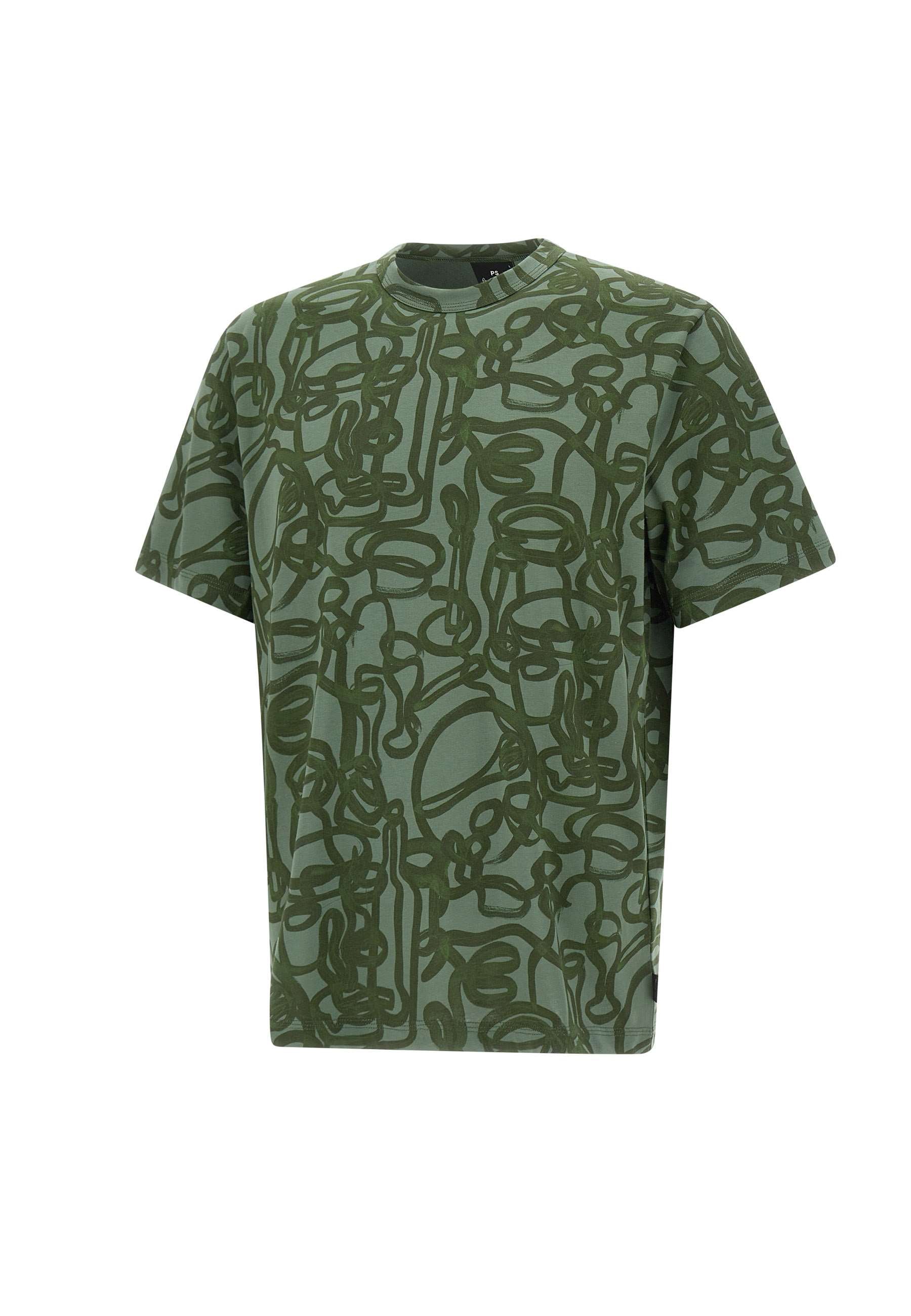 Paul Smith M2R090Z Man Green T-shirts and Polos - Zuklat