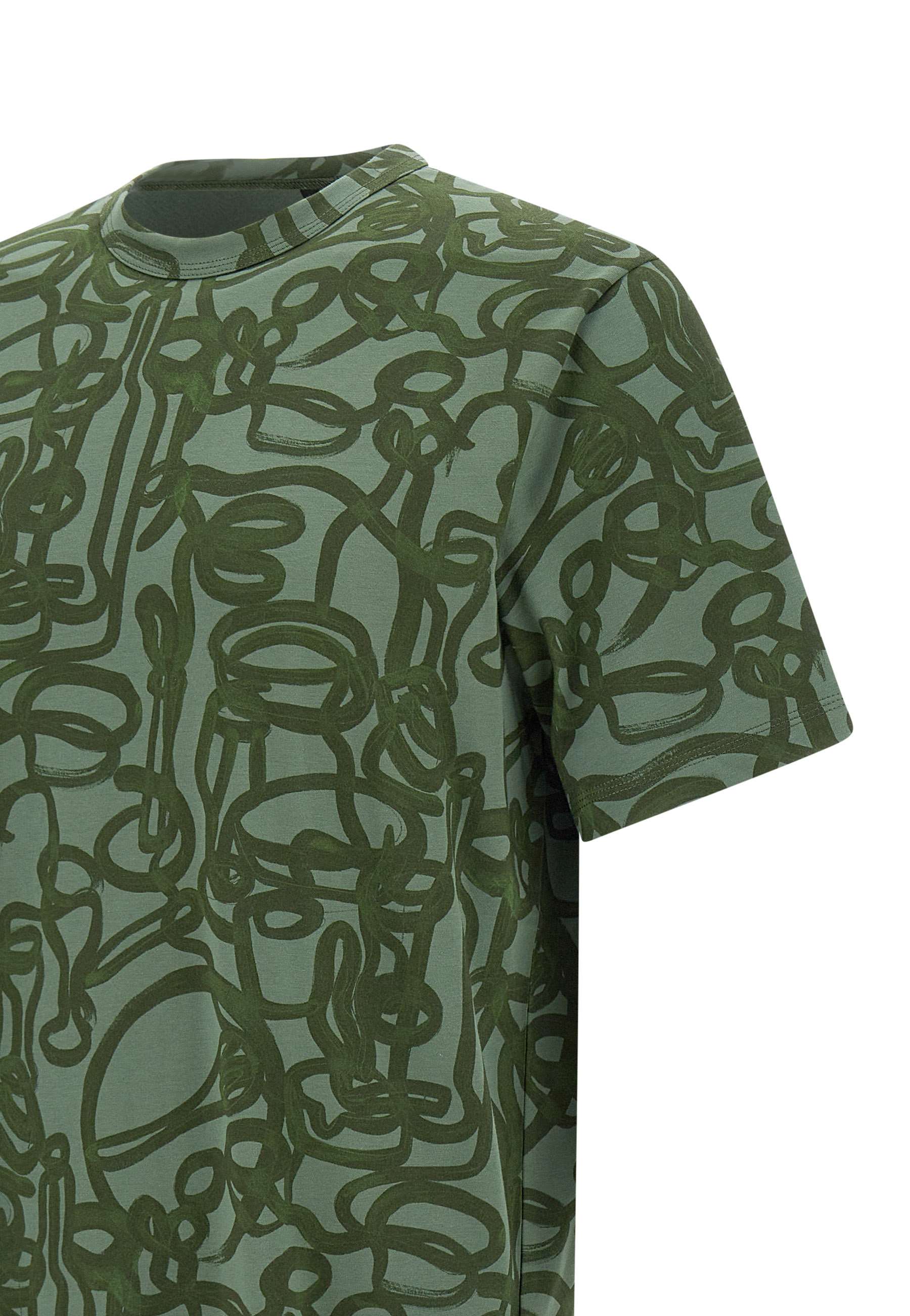 Paul Smith M2R090Z Man Green T-shirts and Polos - Zuklat