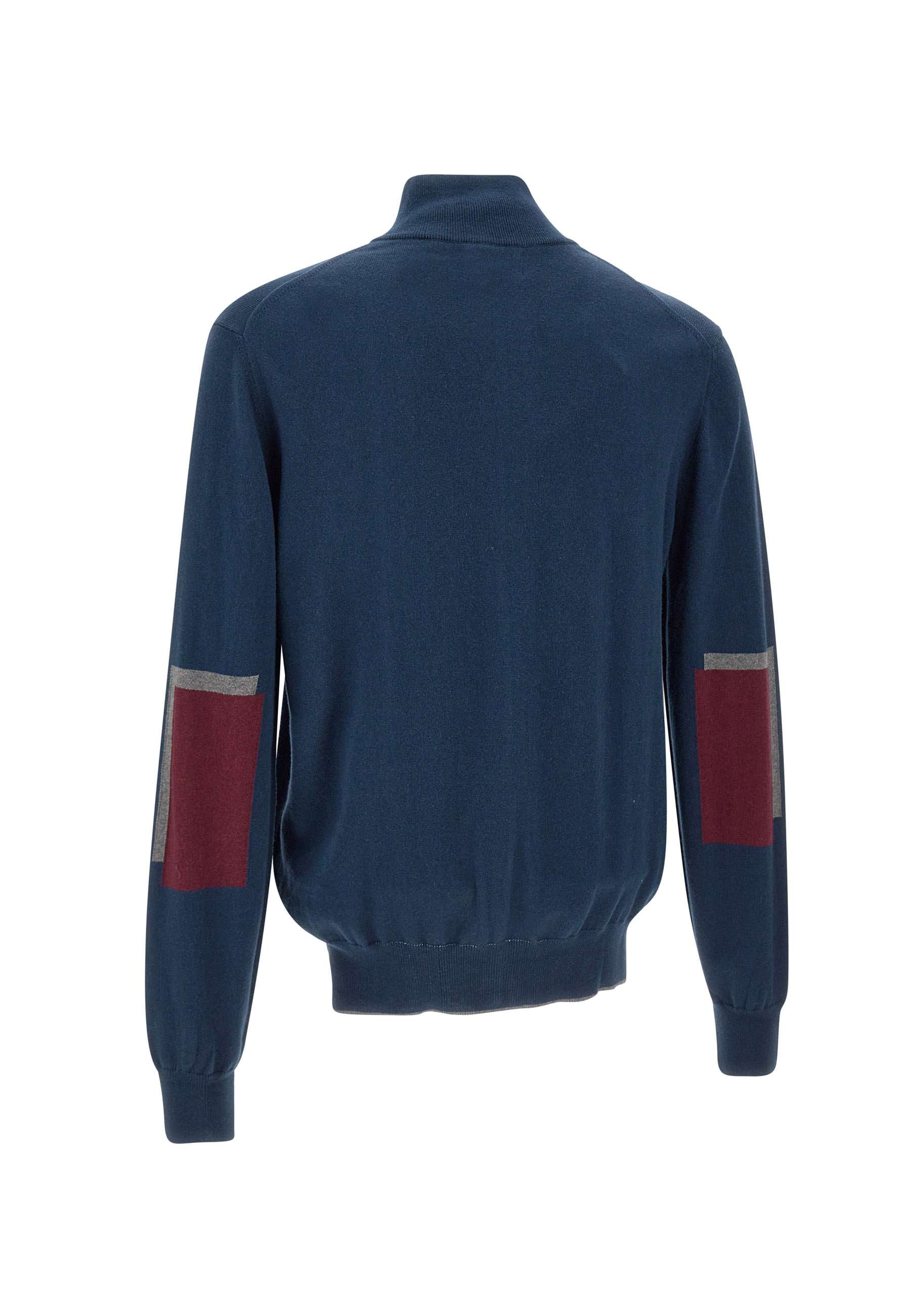 La Martina ZMS012 Man Blue Sweaters - Zuklat