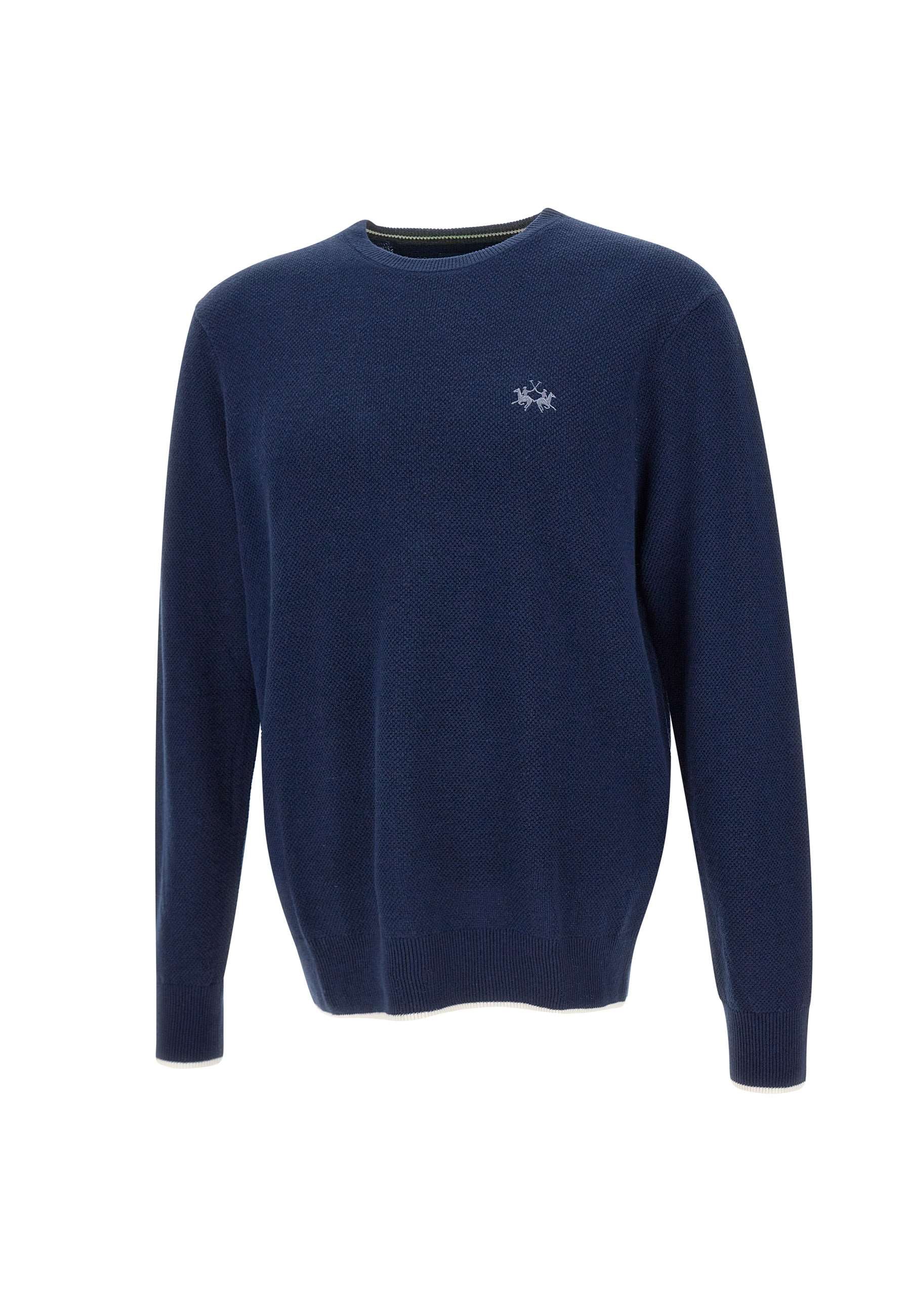 La Martina ZMS007 Man Blue Sweaters - Zuklat