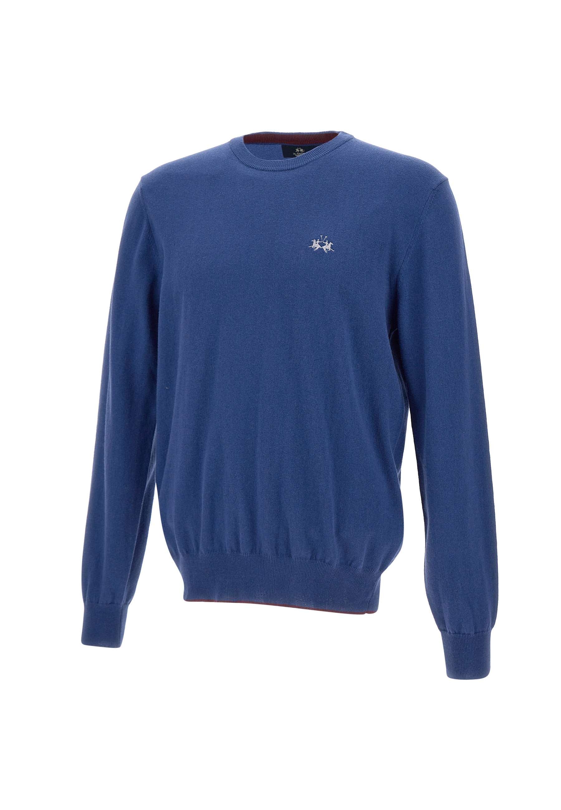 La Martina ZMS005 Man Blue Sweaters - Zuklat