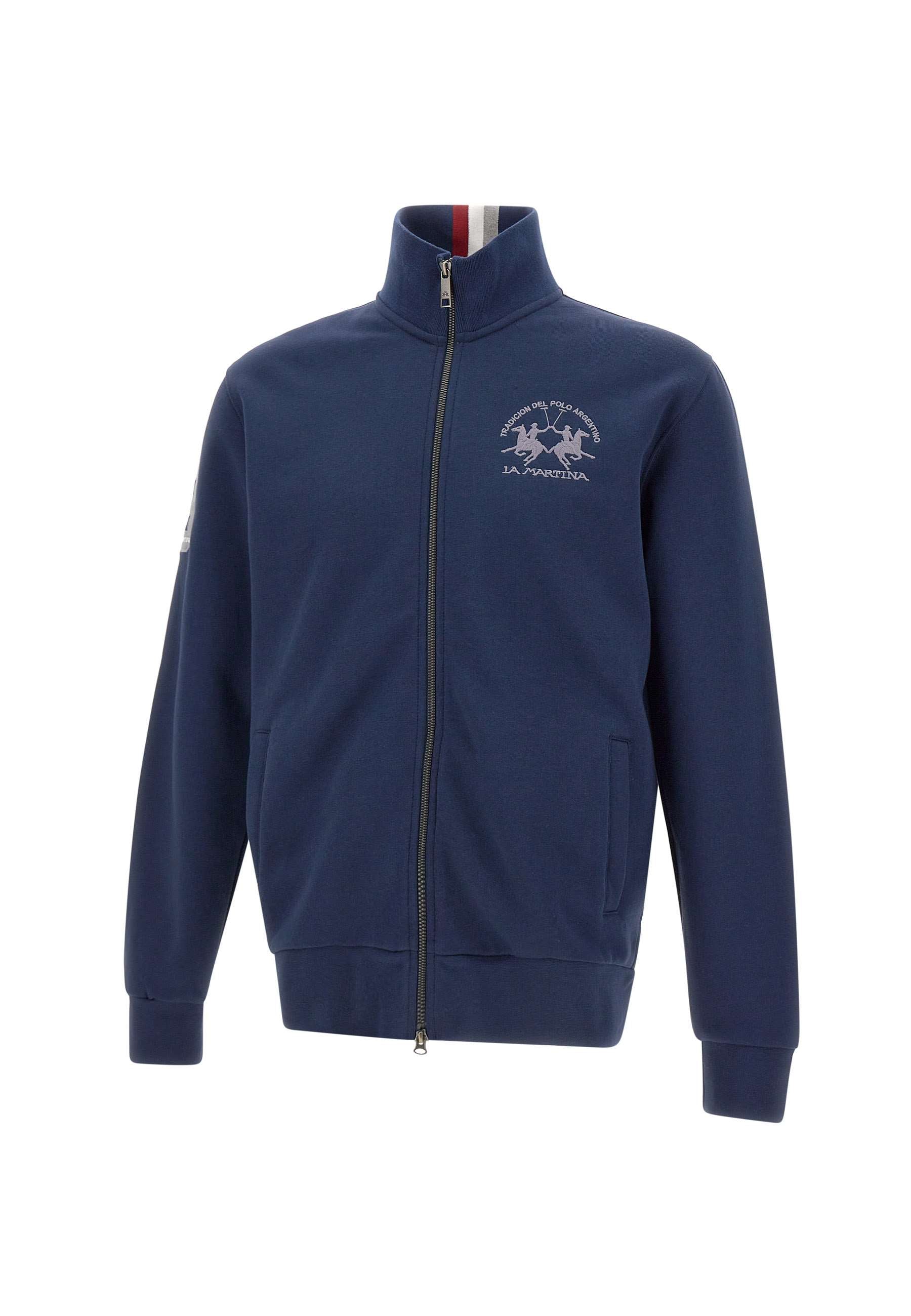 La Martina ZMF301 Man Blue Sweaters - Zuklat