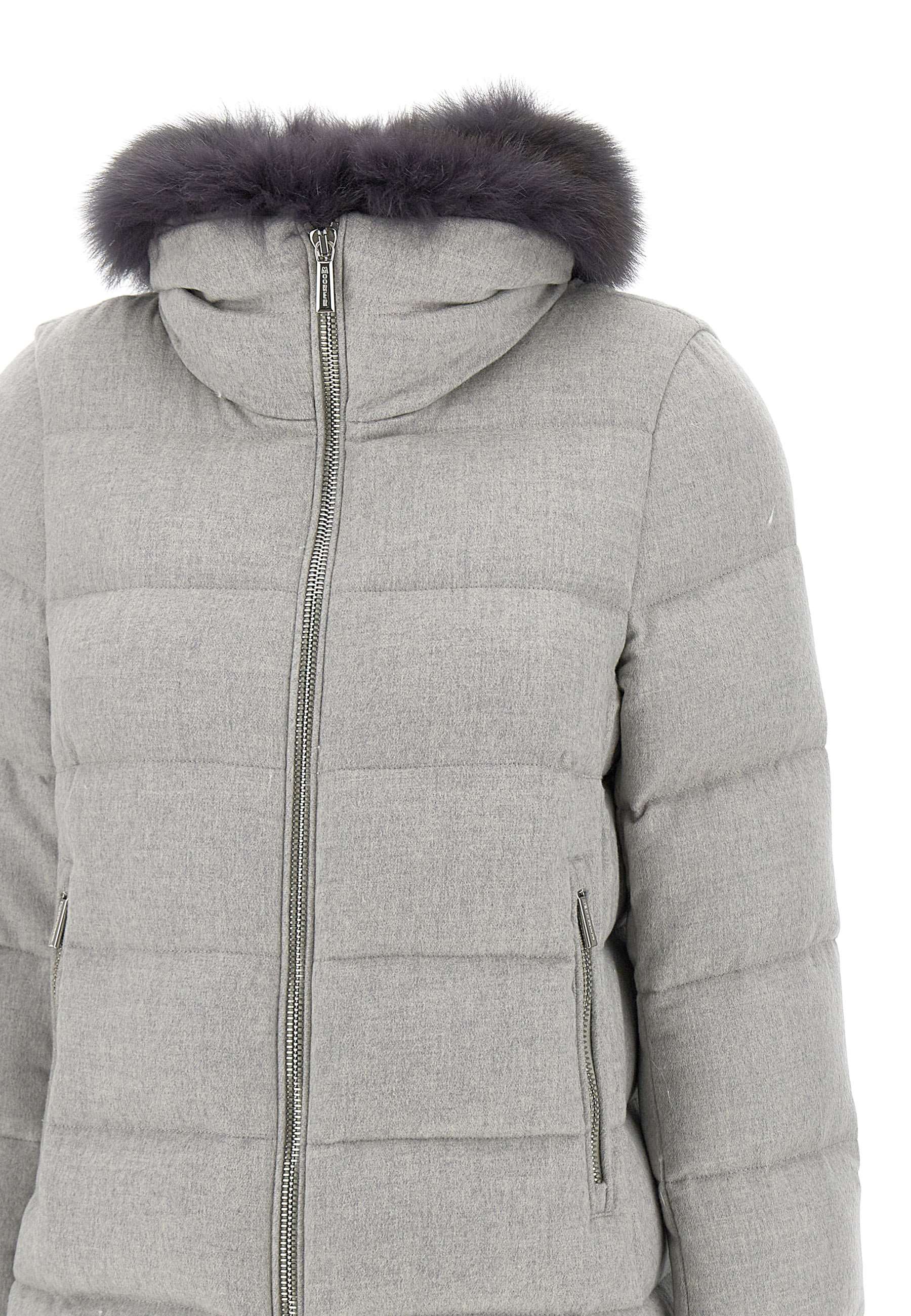 Moorer DORADO Woman Grey Coats - Zuklat