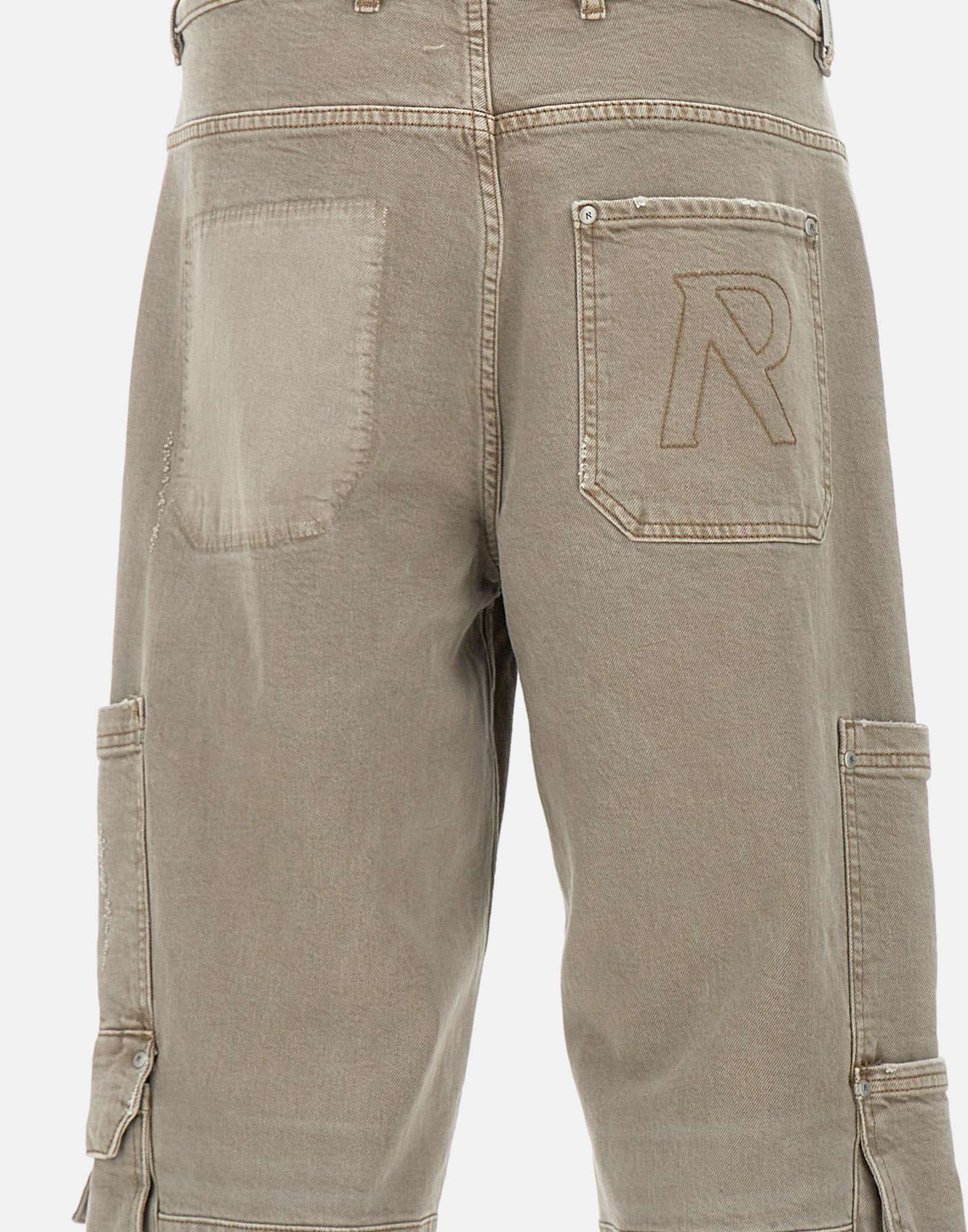 Represent MLM6082 Man GREY/ brown Jeans - Zuklat