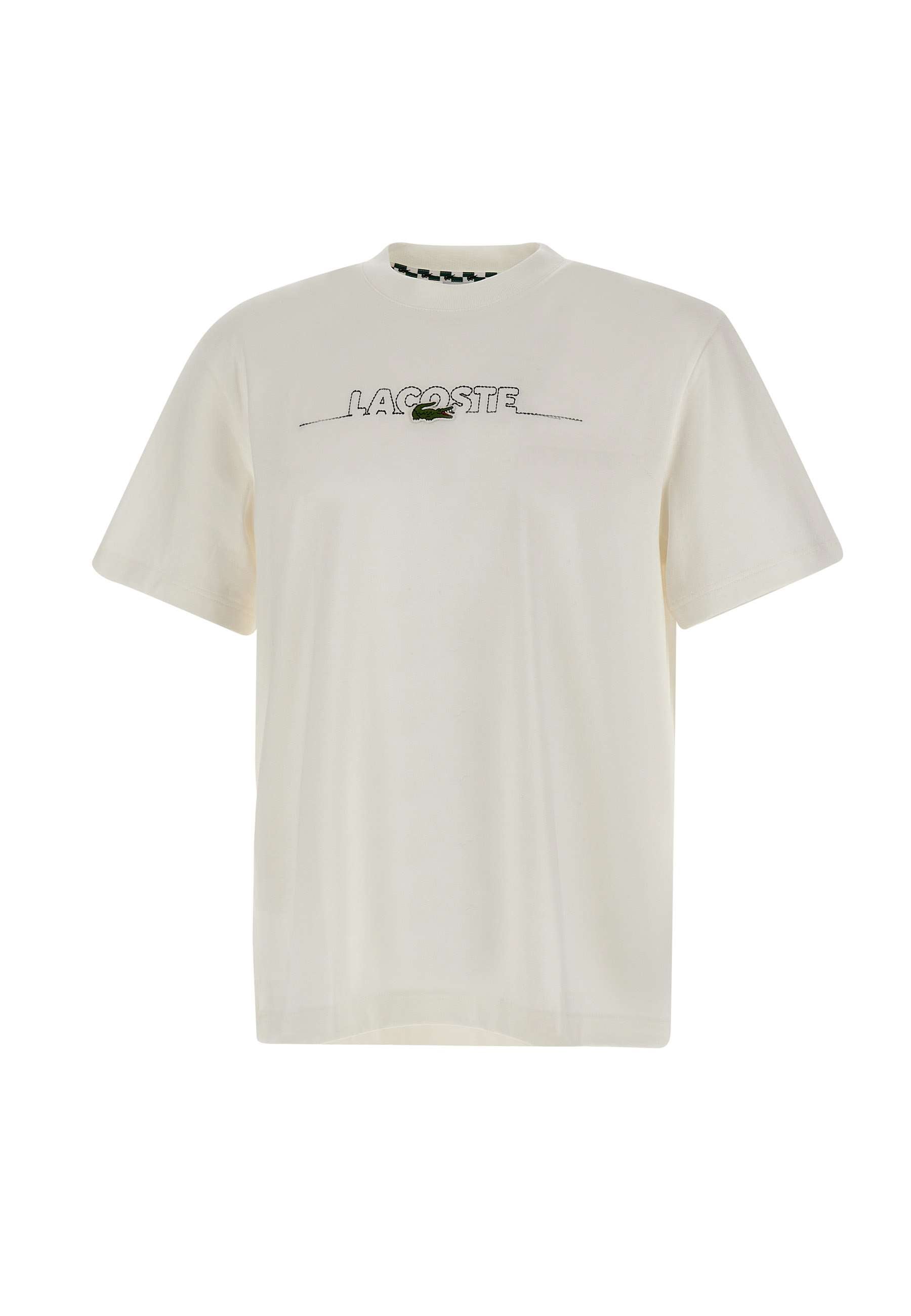 Lacoste TH3836 Man White T-shirts and Polos - Zuklat