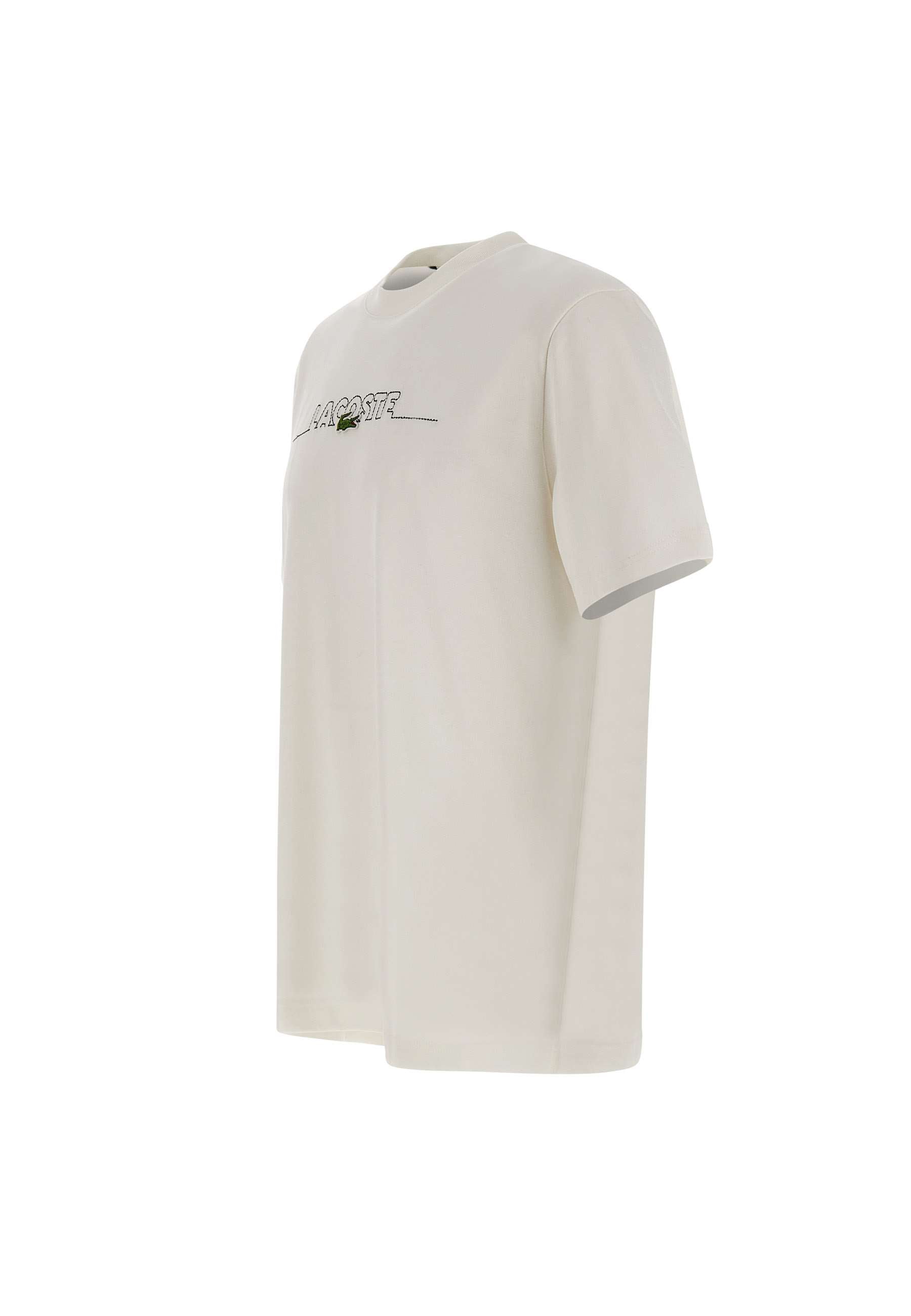 Lacoste TH3836 Man White T-shirts and Polos - Zuklat