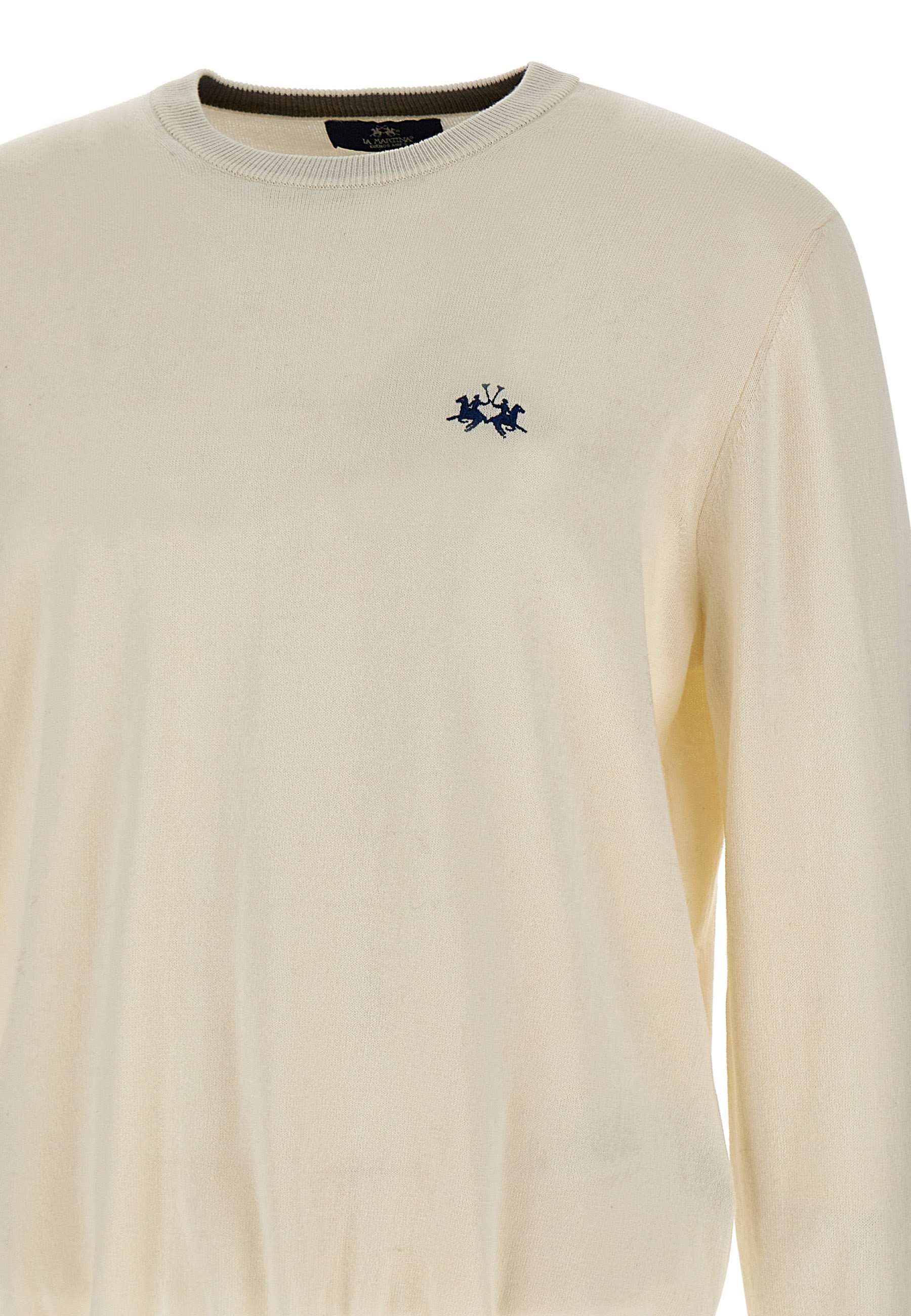 La Martina ZMS005 Man White Sweaters - Zuklat