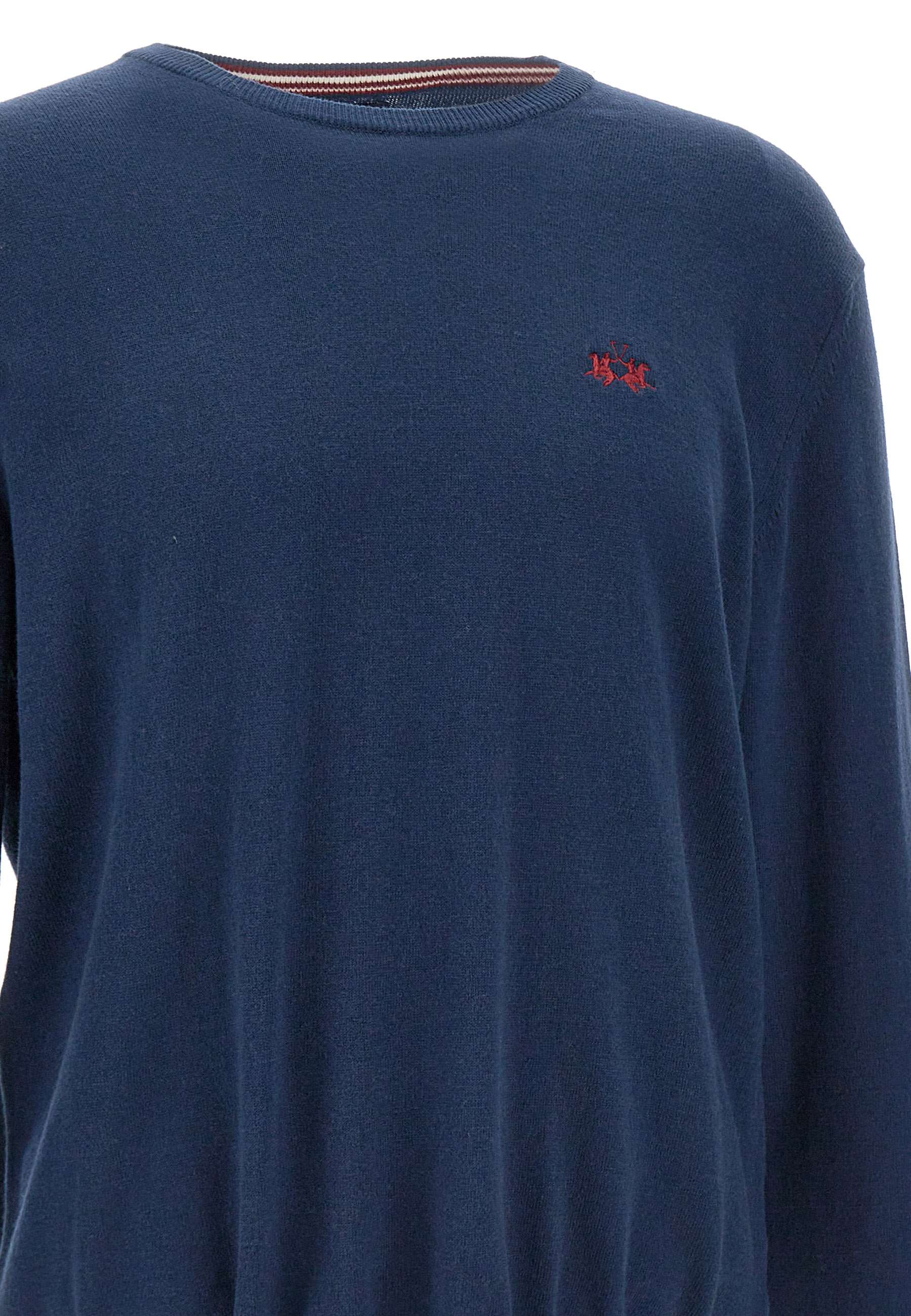 La Martina ZMS002 Man Blue Sweaters - Zuklat