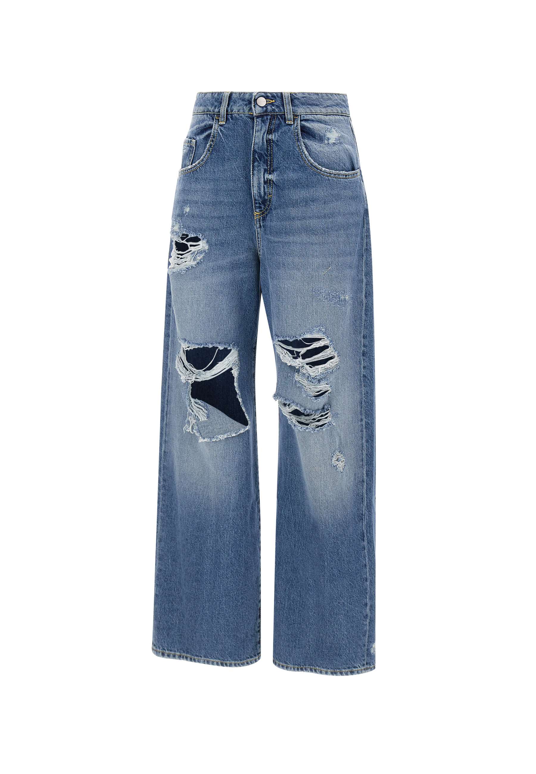 ICON DENIM POPPY Woman Blue Jeans - Zuklat