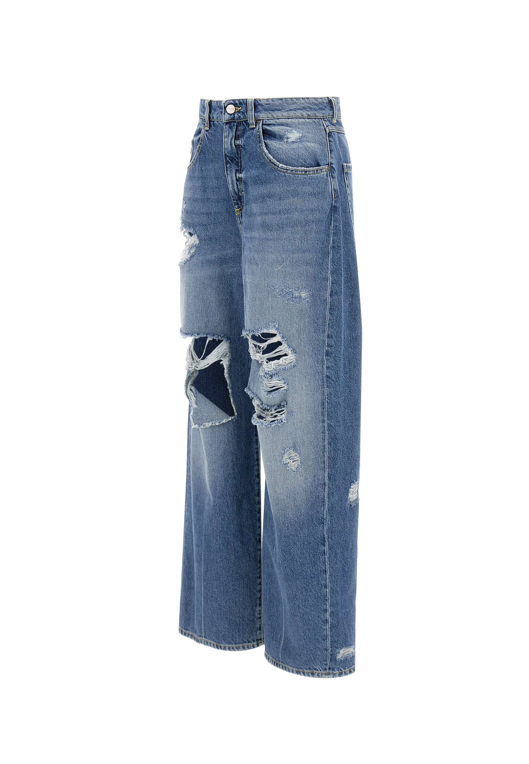 ICON DENIM POPPY Woman Blue Jeans - Zuklat