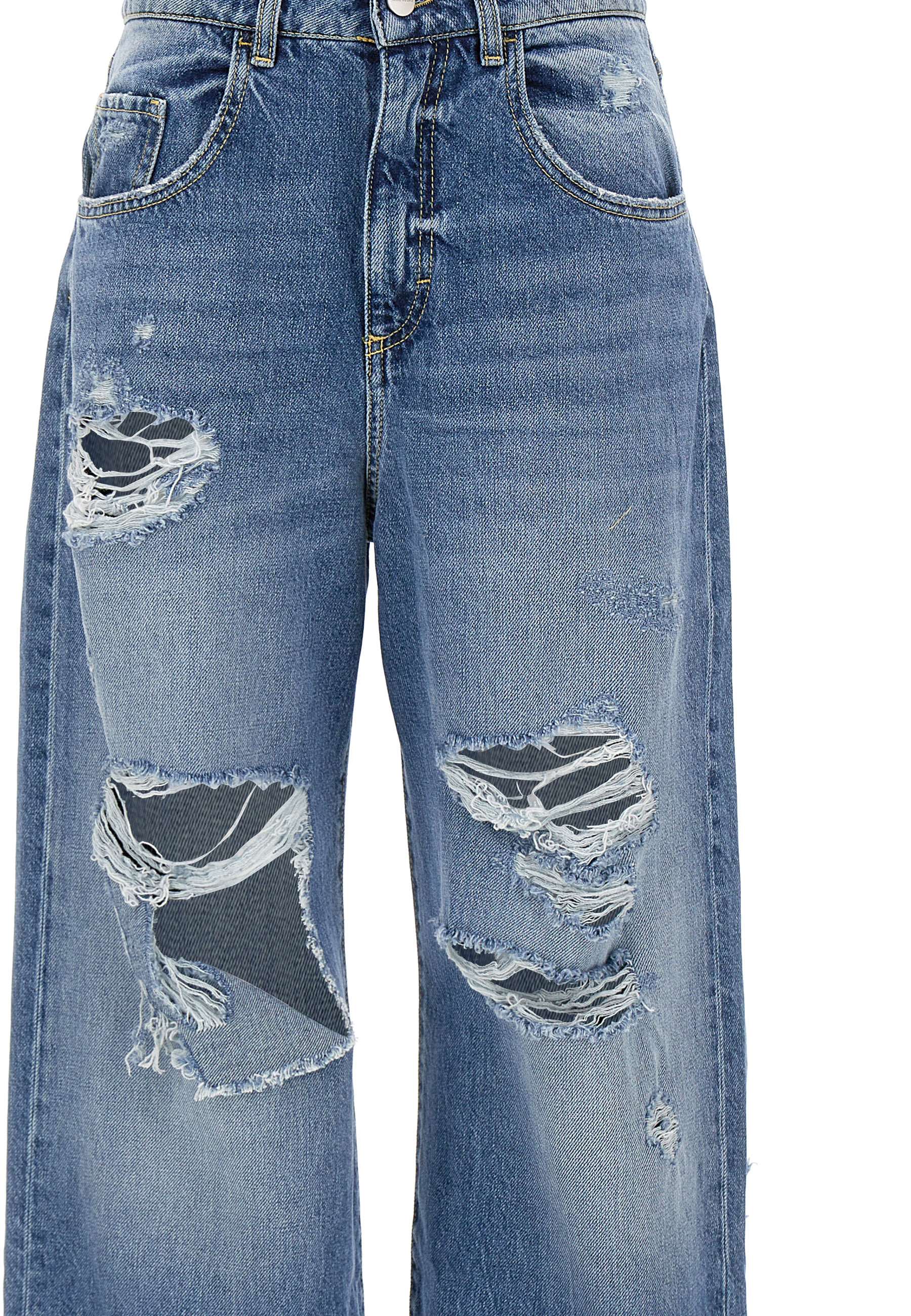 ICON DENIM POPPY Woman Blue Jeans - Zuklat