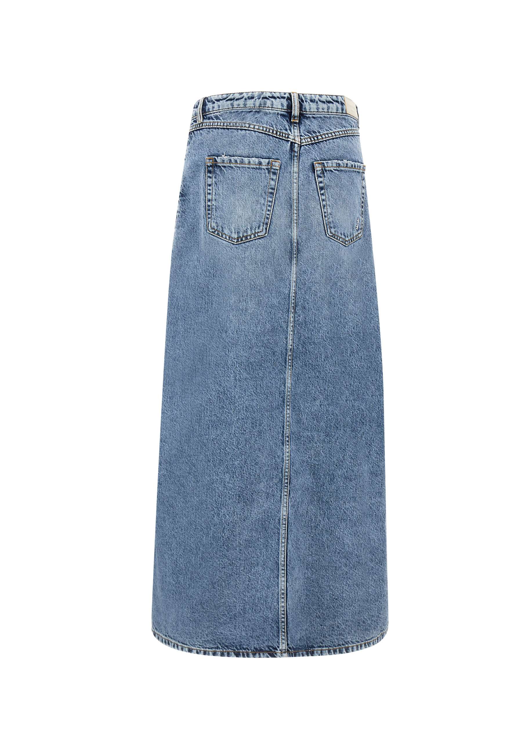 ICON DENIM SANDY Woman Blue Skirts - Zuklat