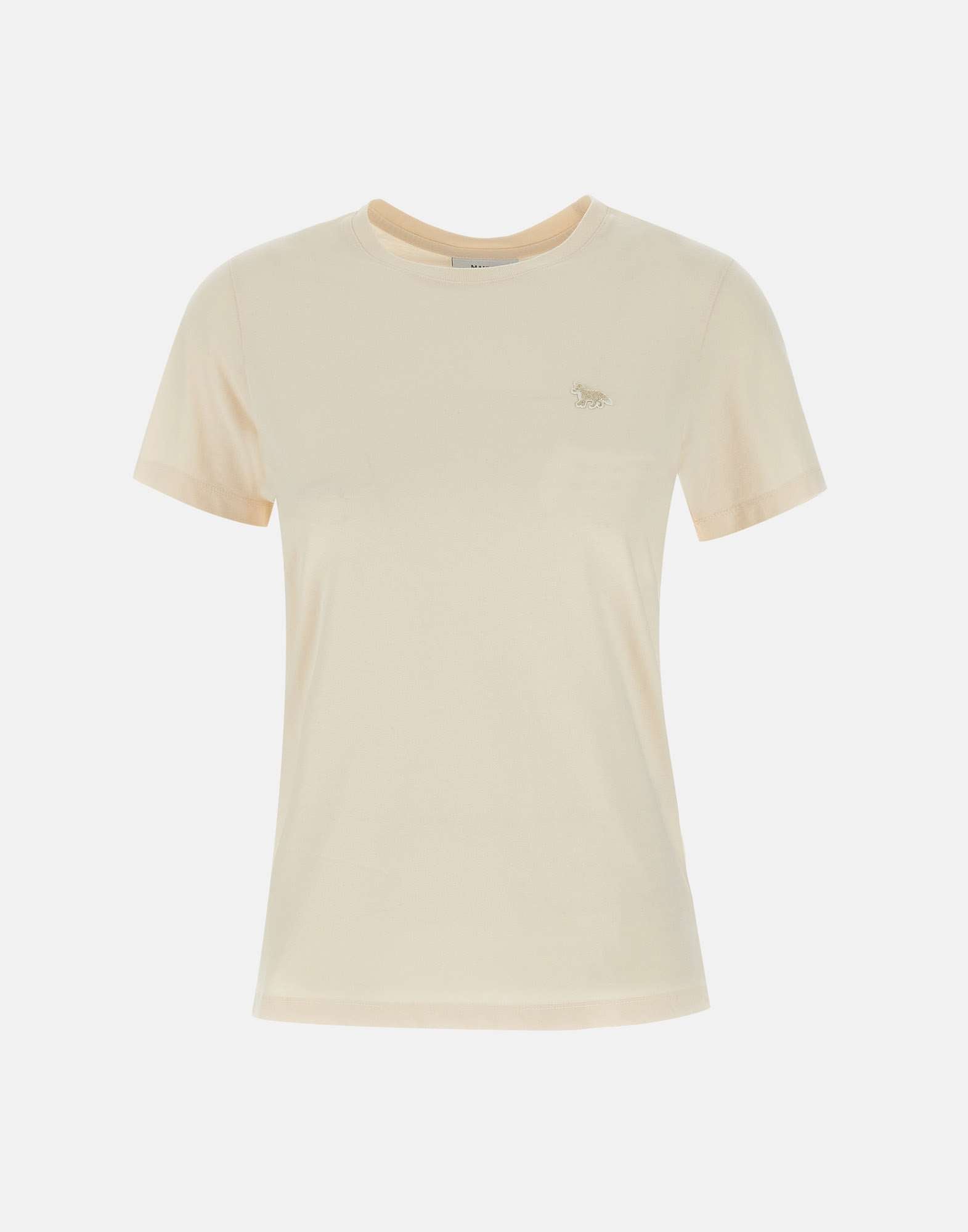 MAISON KITSUNE' MW00122KJ0008 Woman Beige T-shirts and Polos - Zuklat