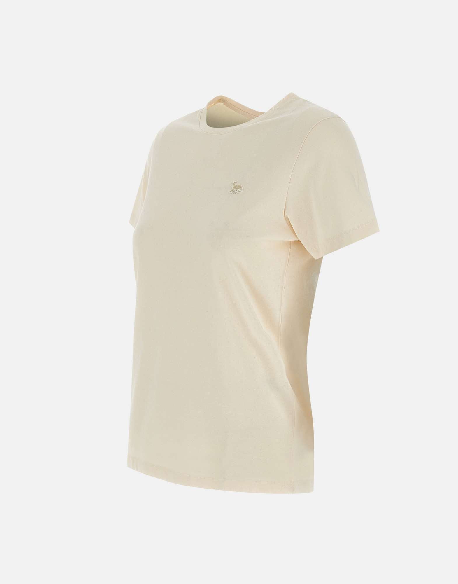 MAISON KITSUNE' MW00122KJ0008 Woman Beige T-shirts and Polos - Zuklat