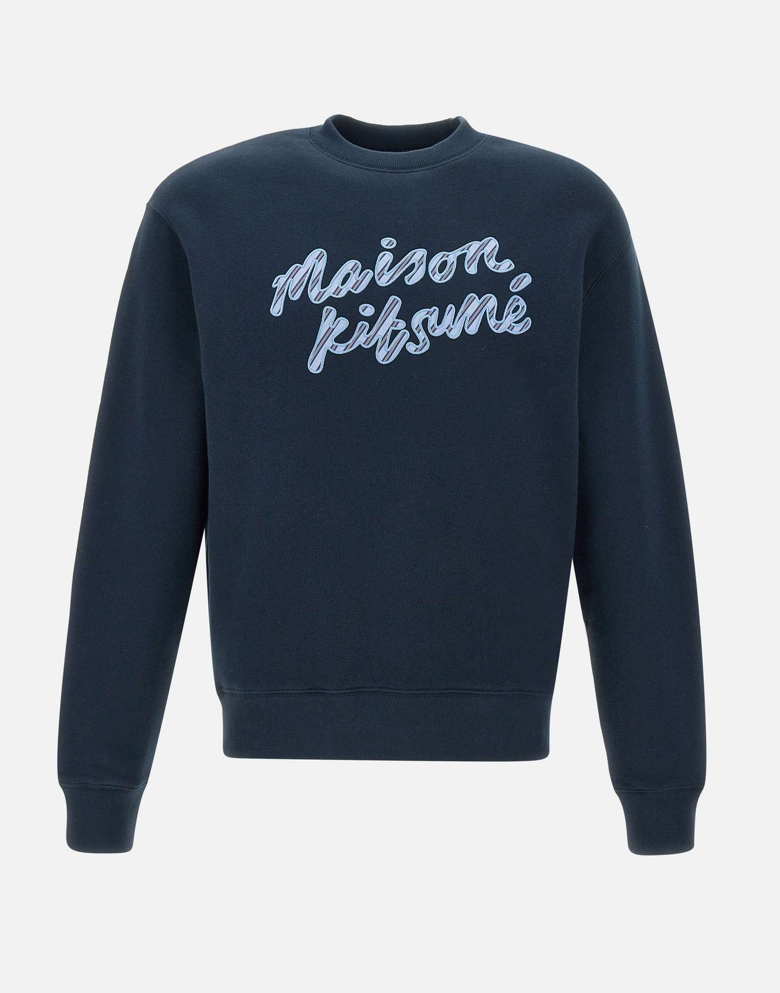 MAISON KITSUNE' NM00310KM0307 Man Blue Sweaters - Zuklat