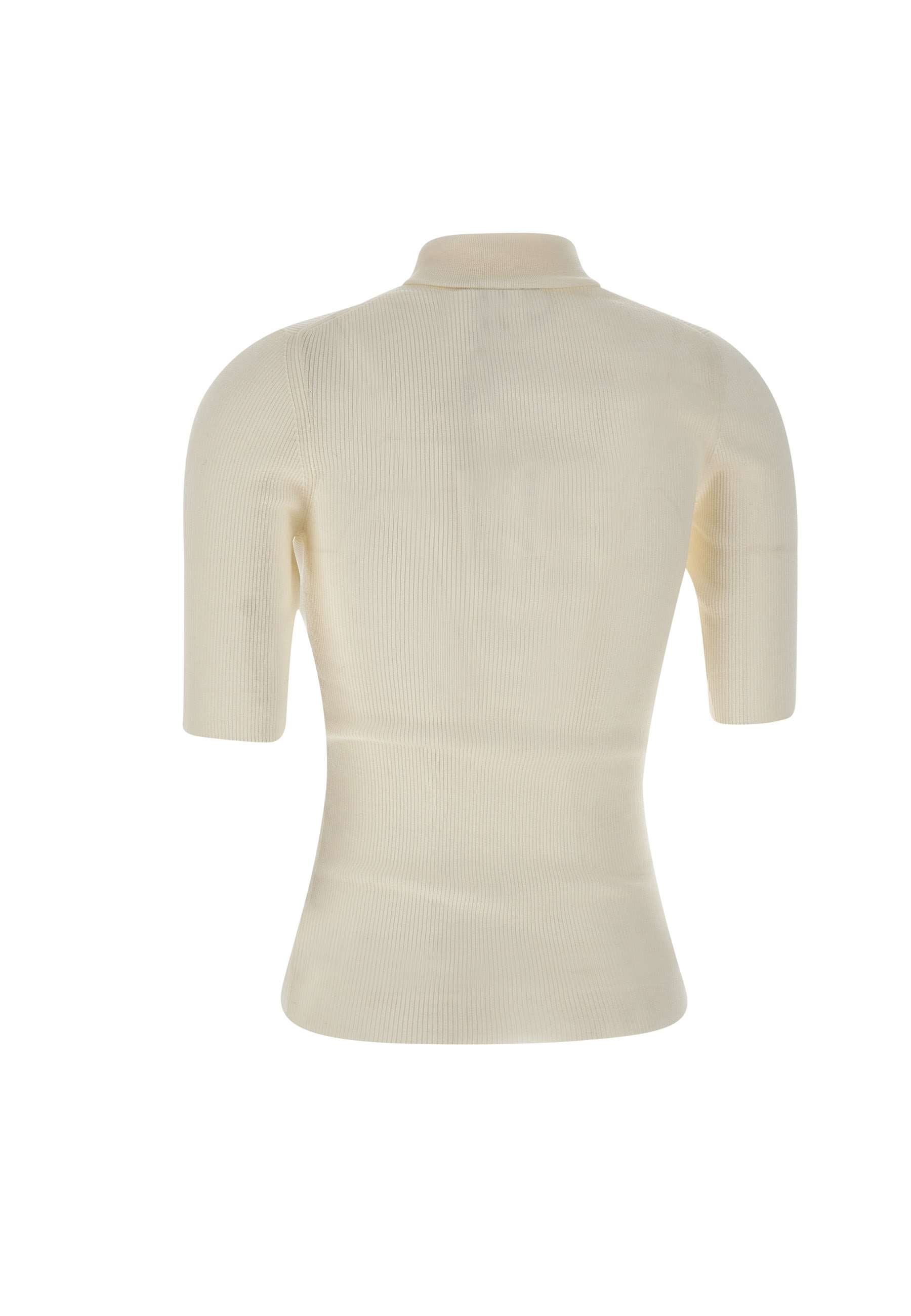 Theory J1111703 Woman White Sweaters - Zuklat