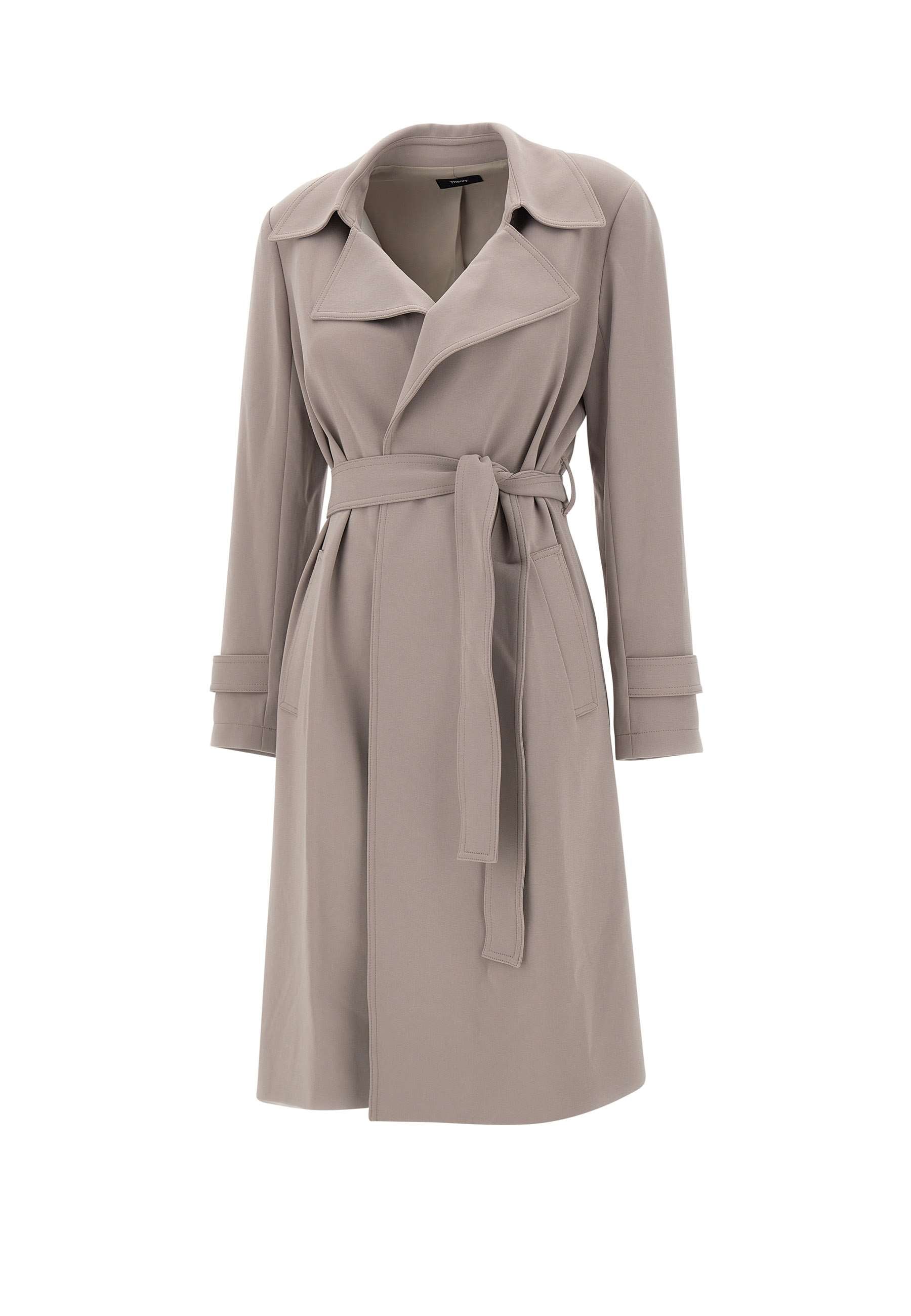 Theory J0709411 Woman Grey Coats - Zuklat