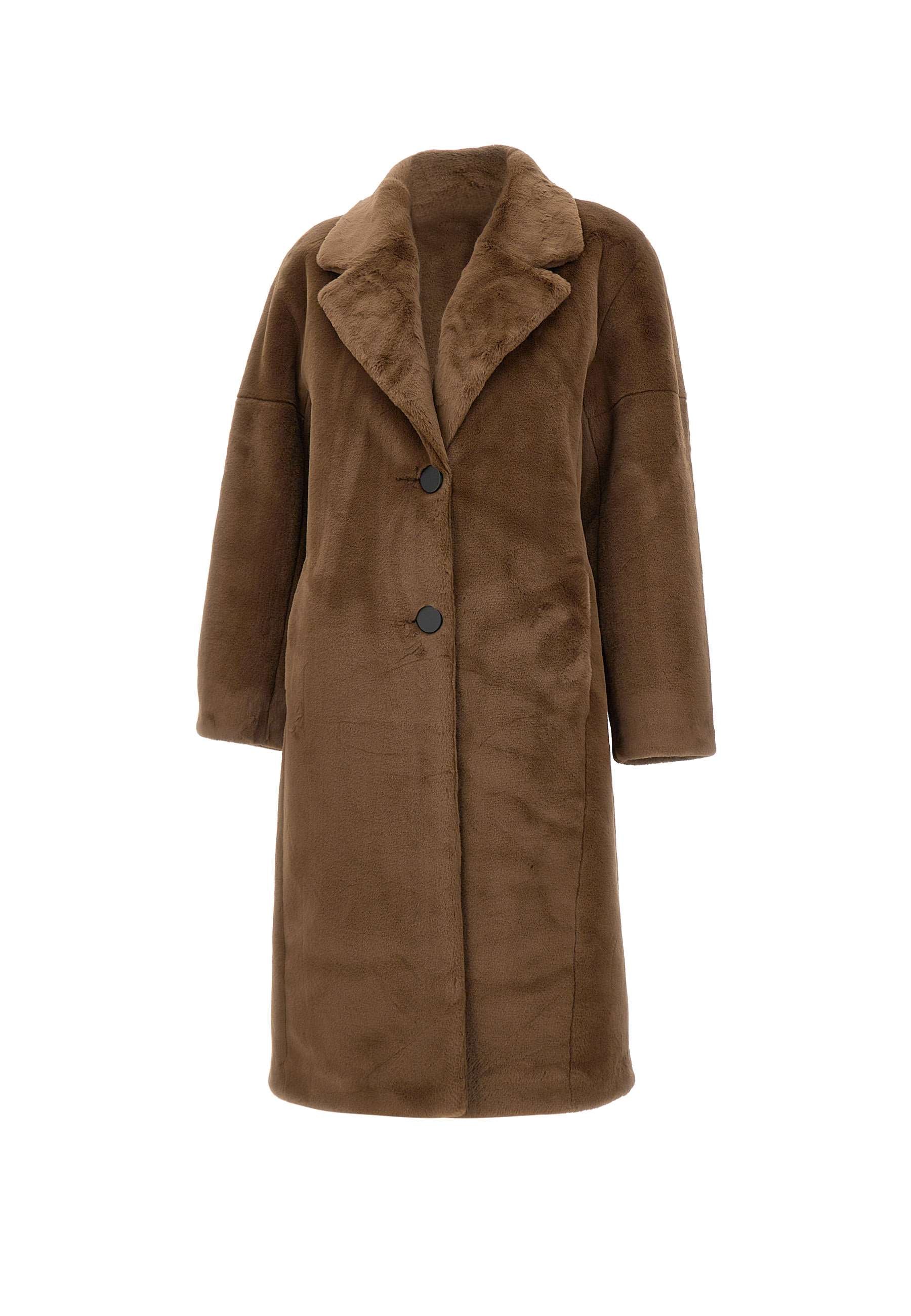 RRD W24572 Woman Brown Coats - Zuklat