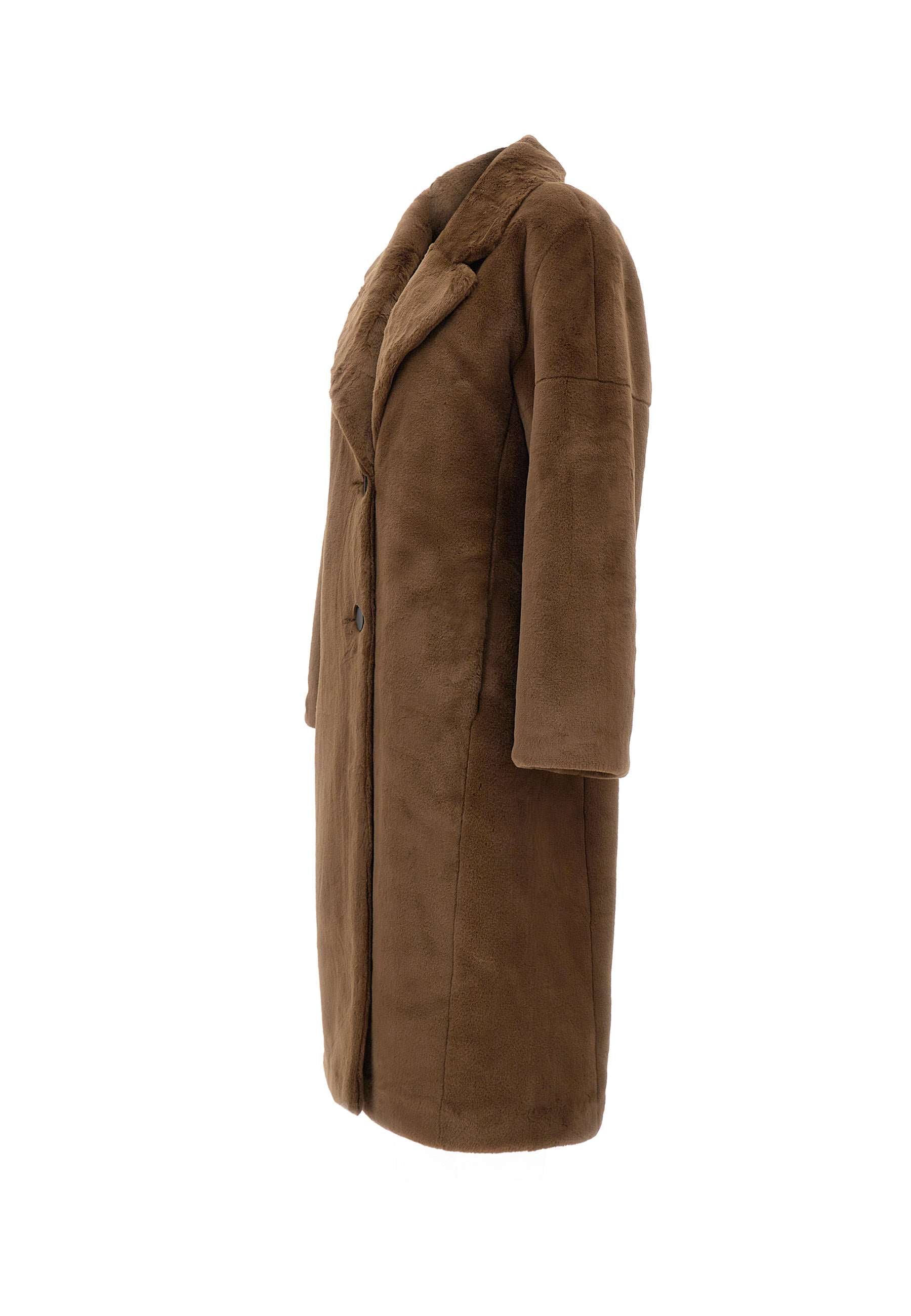 RRD W24572 Woman Brown Coats - Zuklat